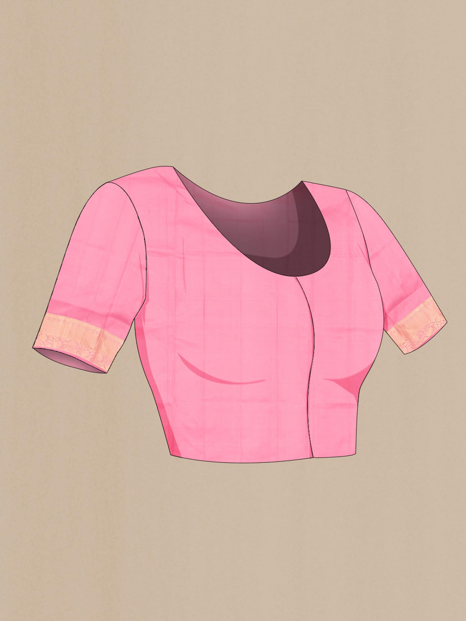 Pink Soft Silk Saree