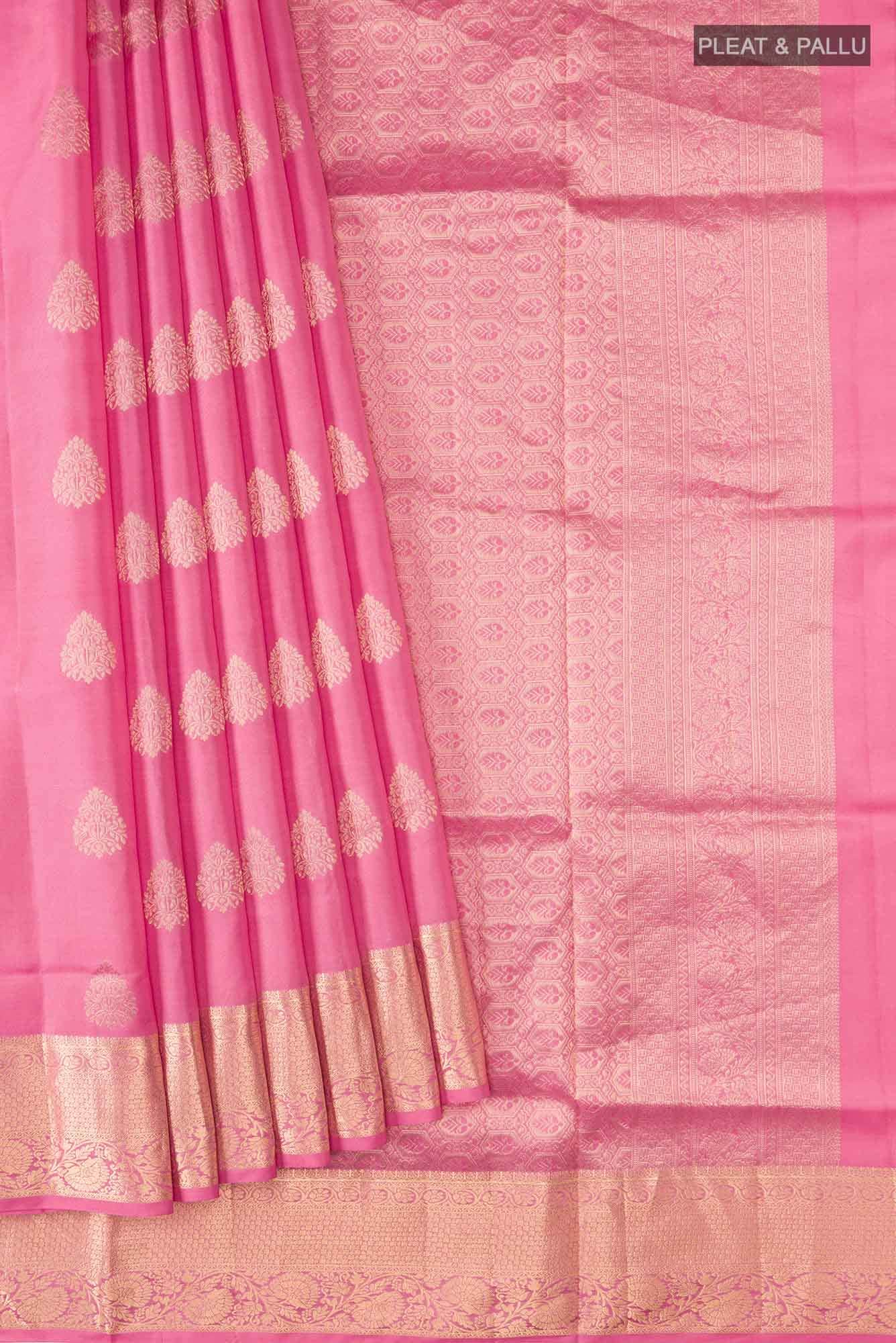 Pink Soft Silk Saree