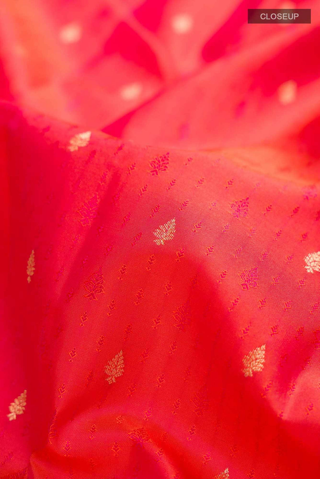 Pink with Orange Dual Tone Soft Silk Saree