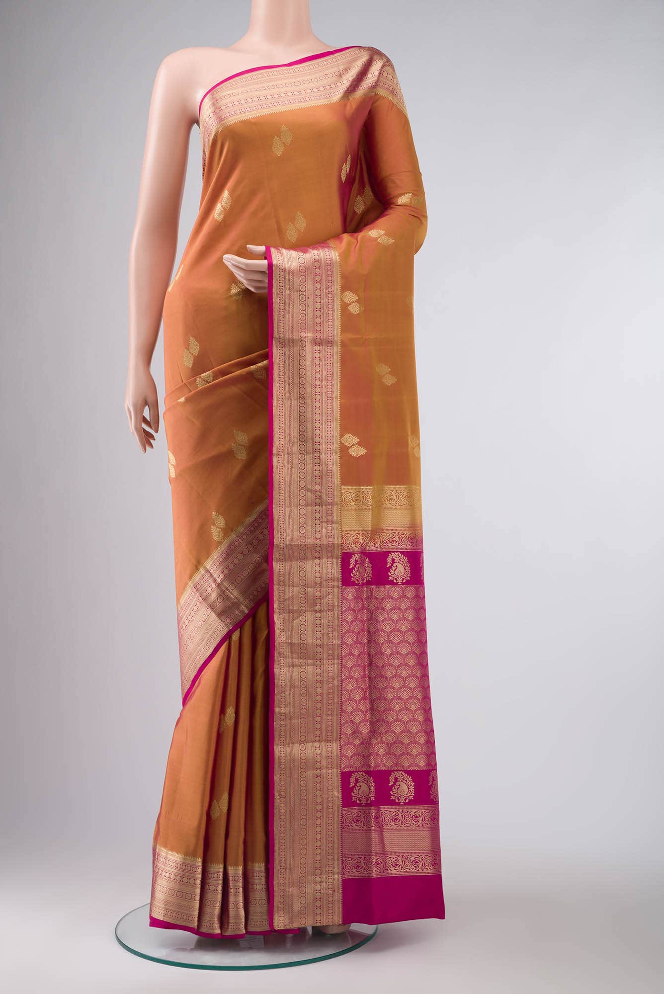 Orange Soft Silk Saree