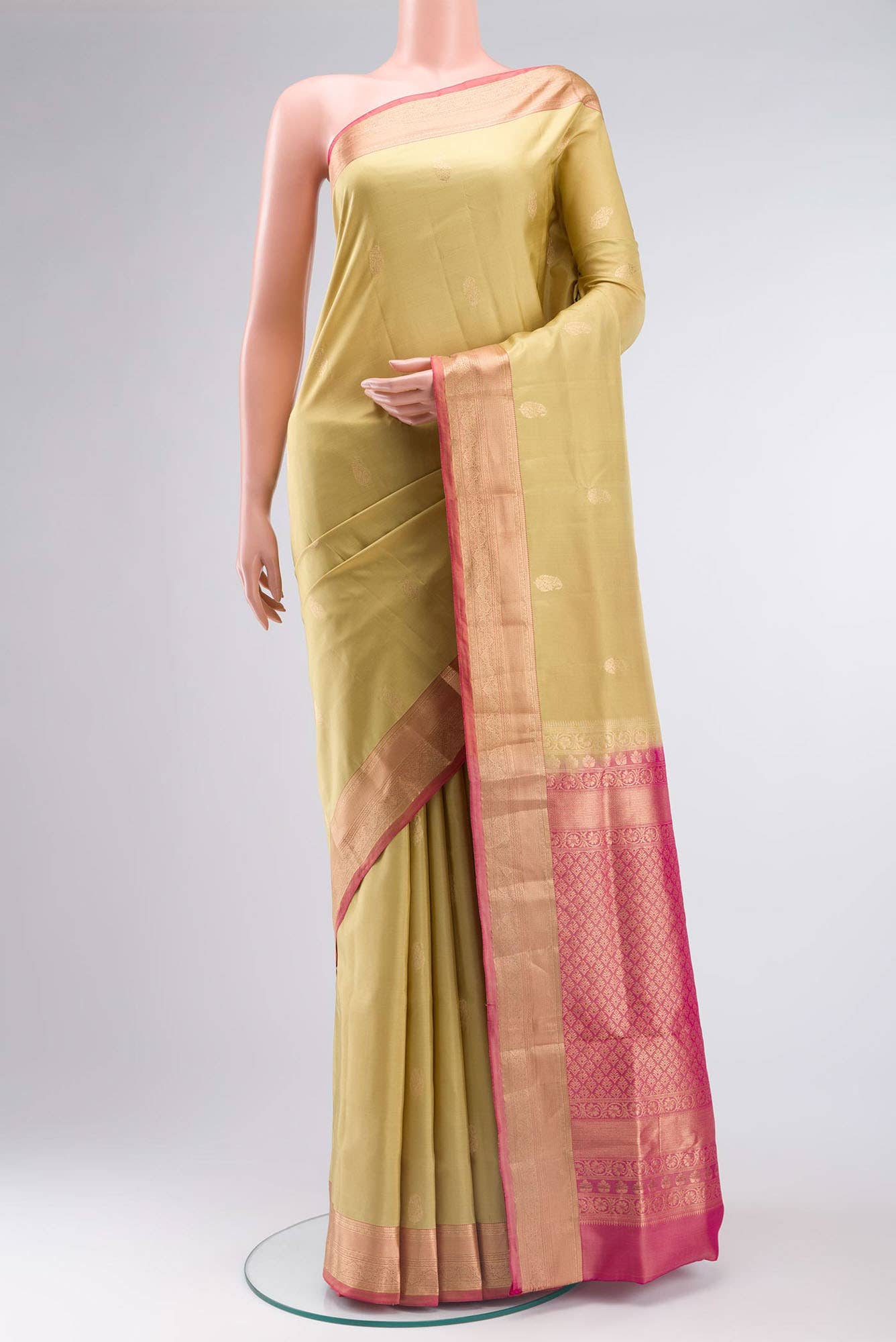Beige Soft Silk Saree