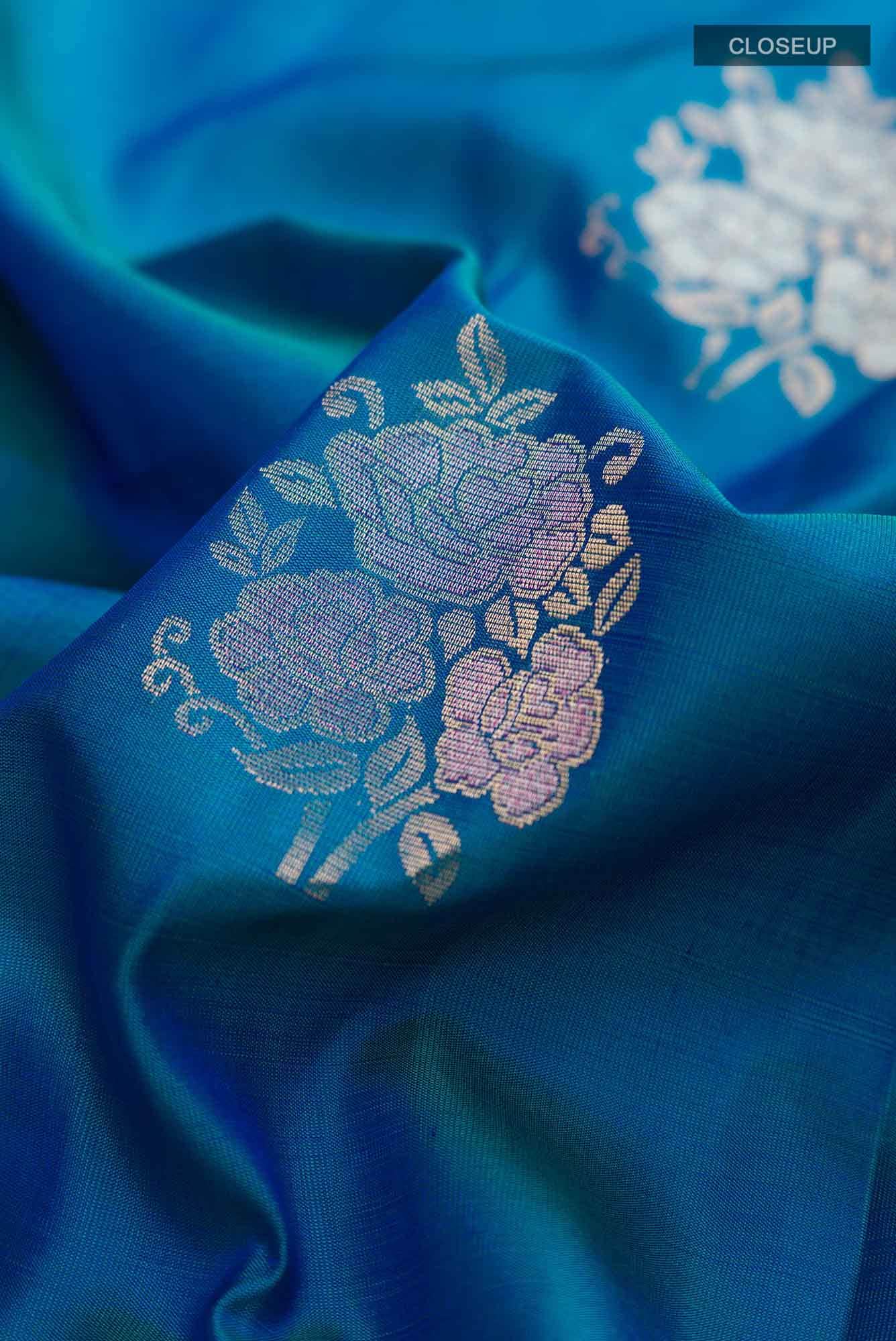 Blue Soft Silk Saree