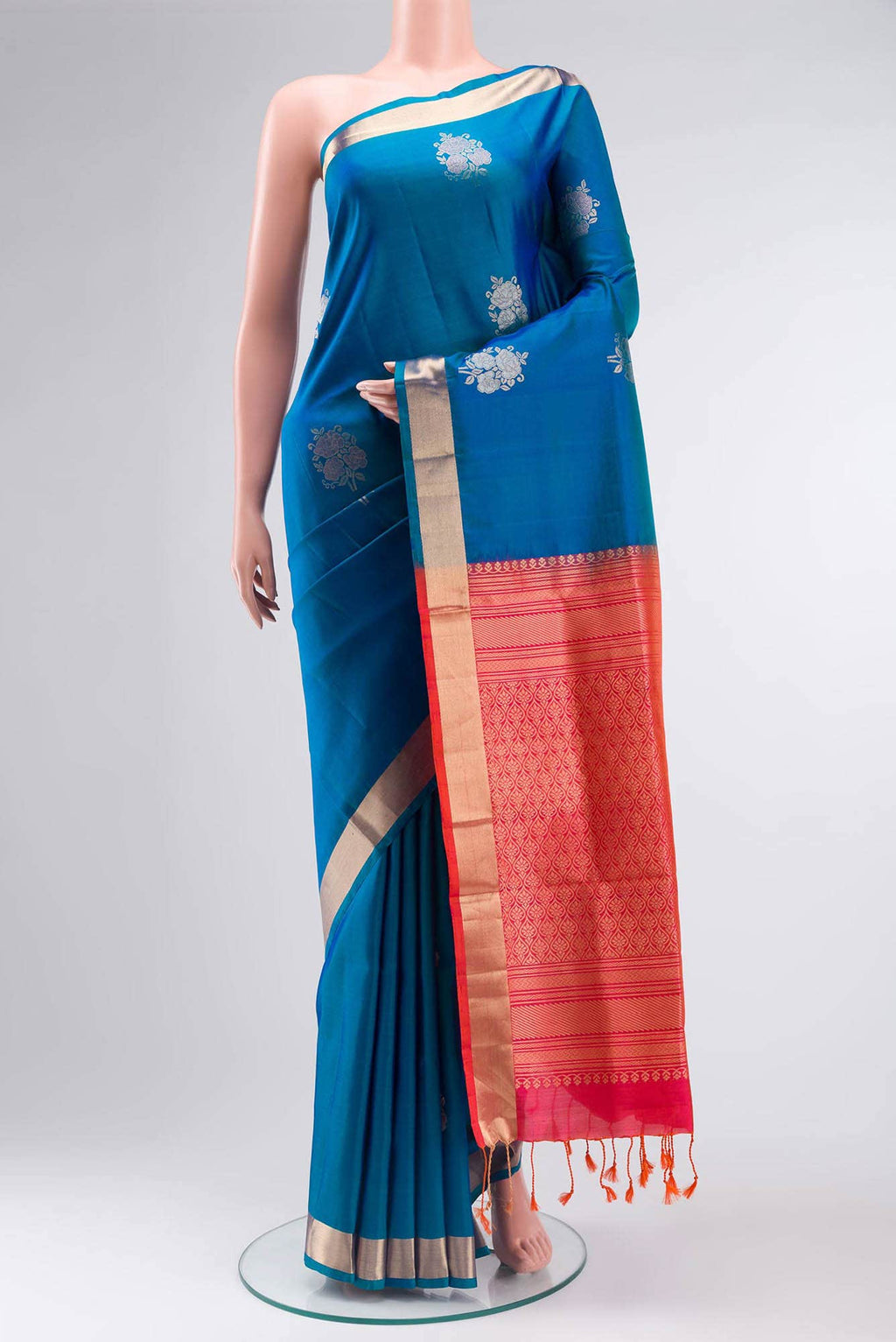 Blue Soft Silk Saree