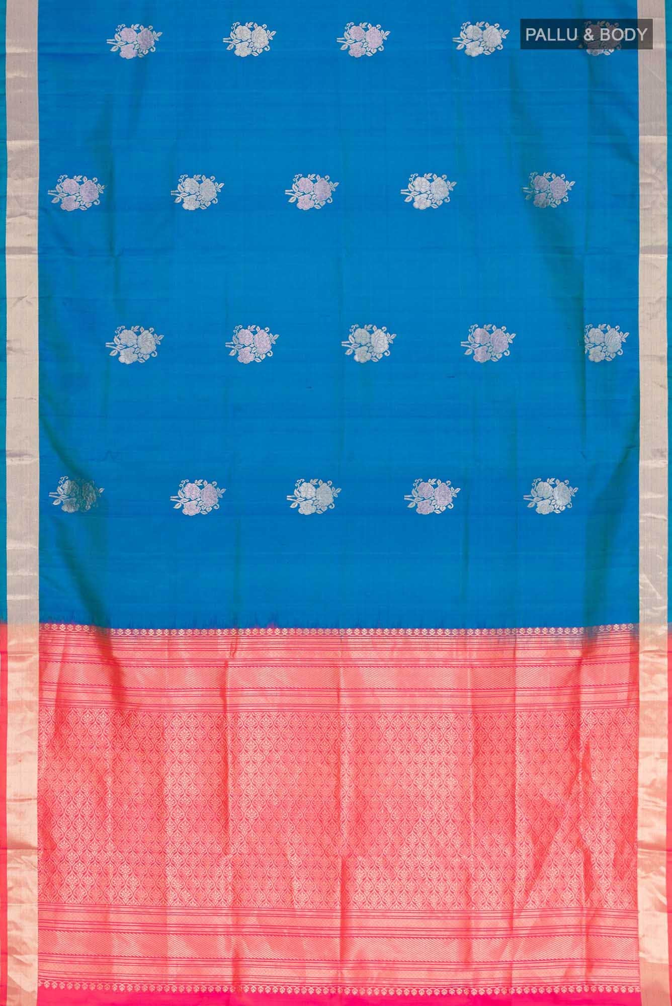 Blue Soft Silk Saree