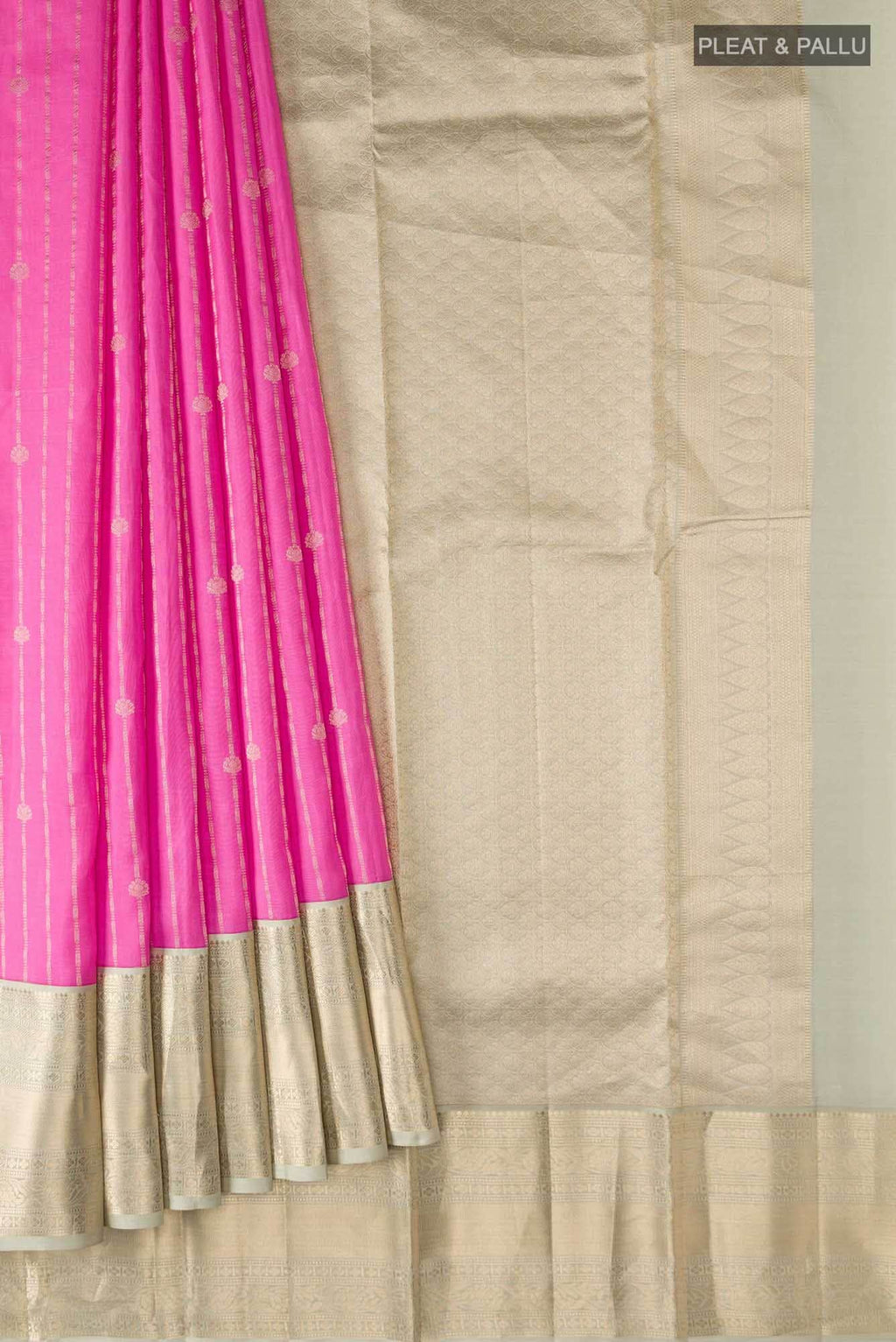 Pink Kanchipuram Silk Saree