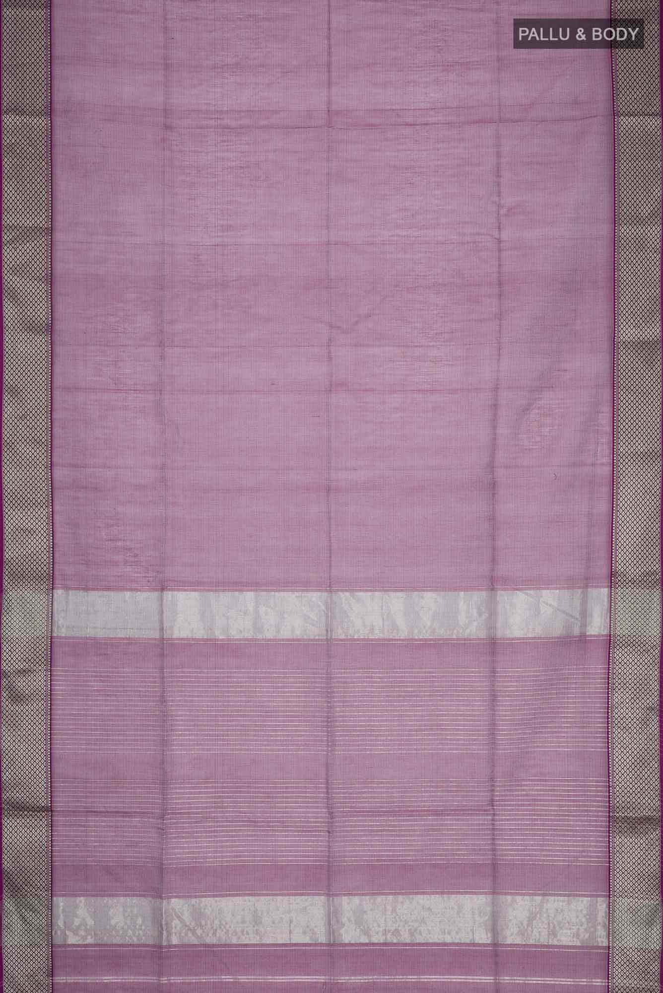 Magenta Maheshwari Silk Cotton Saree