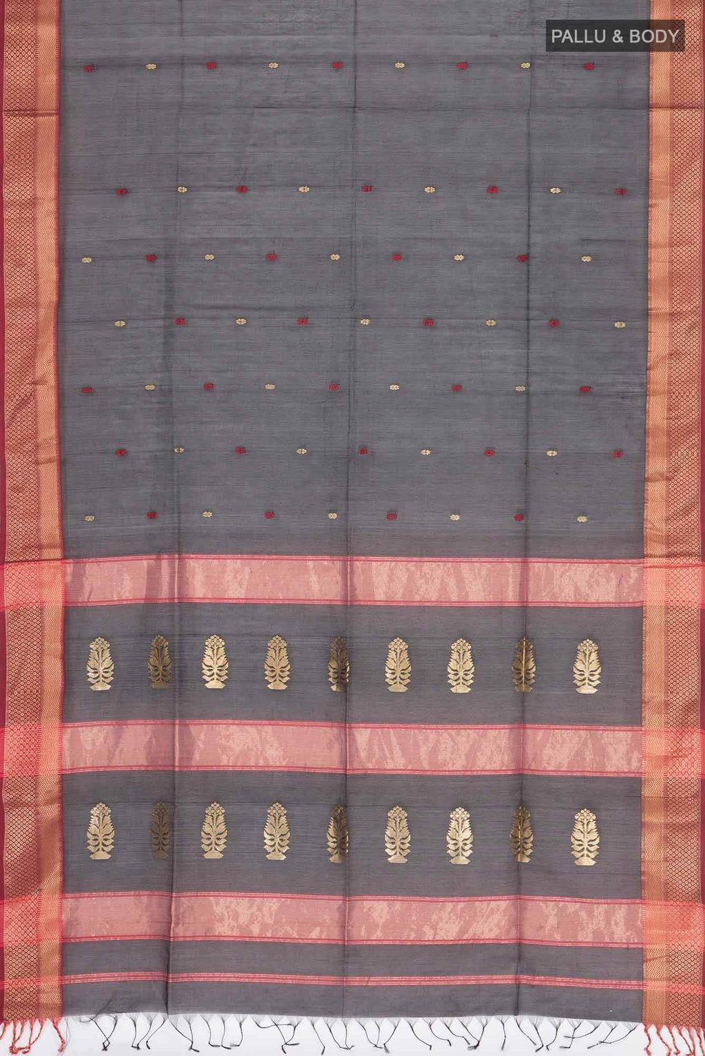 Black Maheshwari Silk Cotton Saree