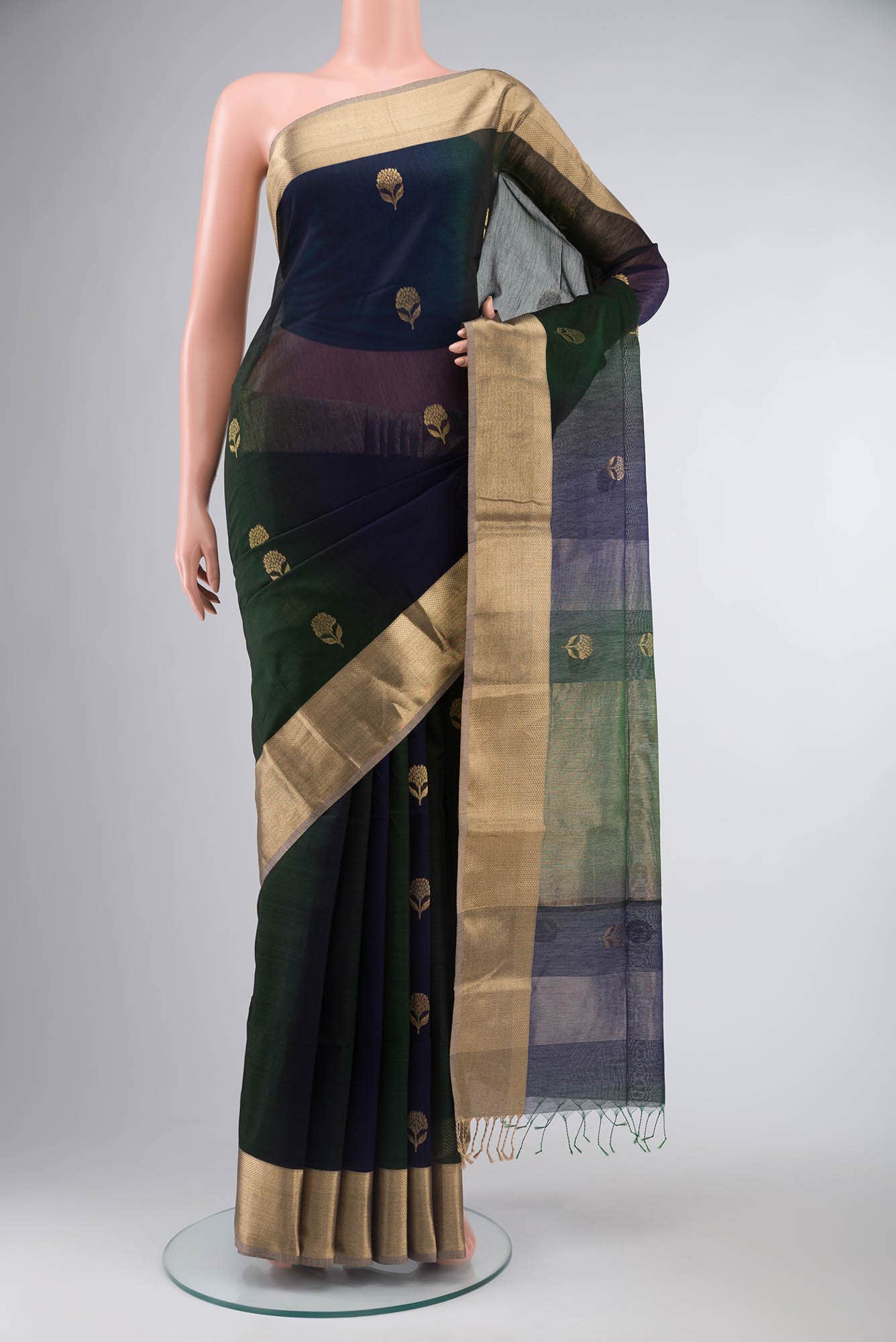 Multi Maheshwari Silk Cotton Saree