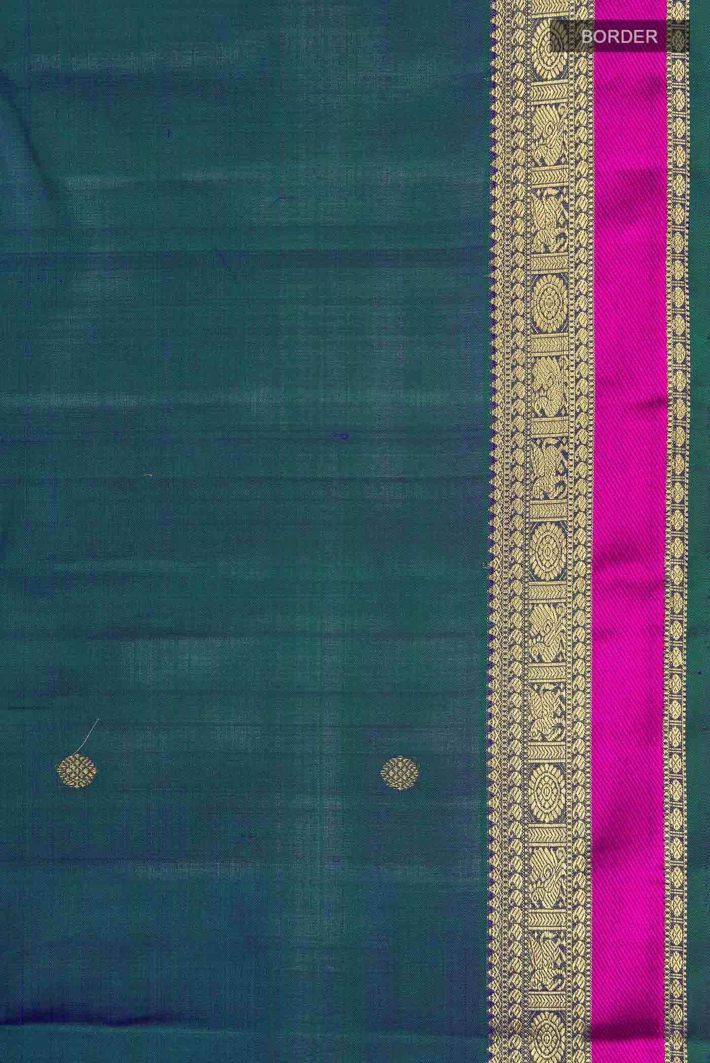 Blue Kanchipuram Silk Saree
