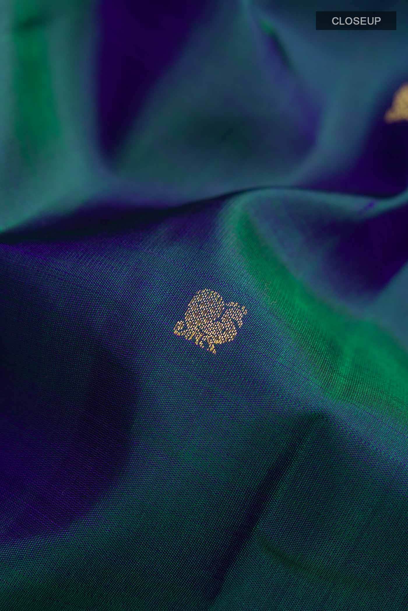 Blue Kanchipuram Silk Saree