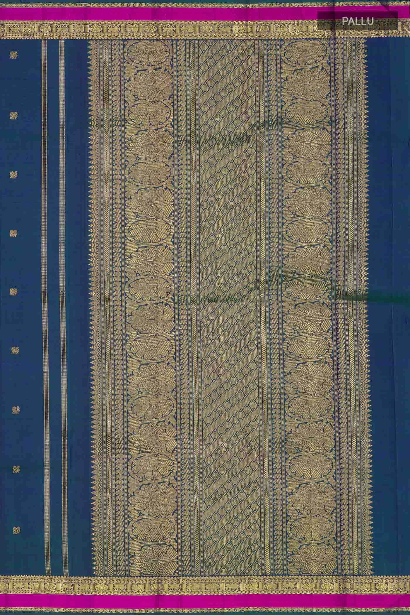 Blue Kanchipuram Silk Saree