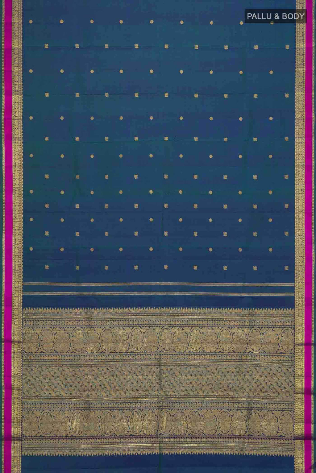 Blue Kanchipuram Silk Saree
