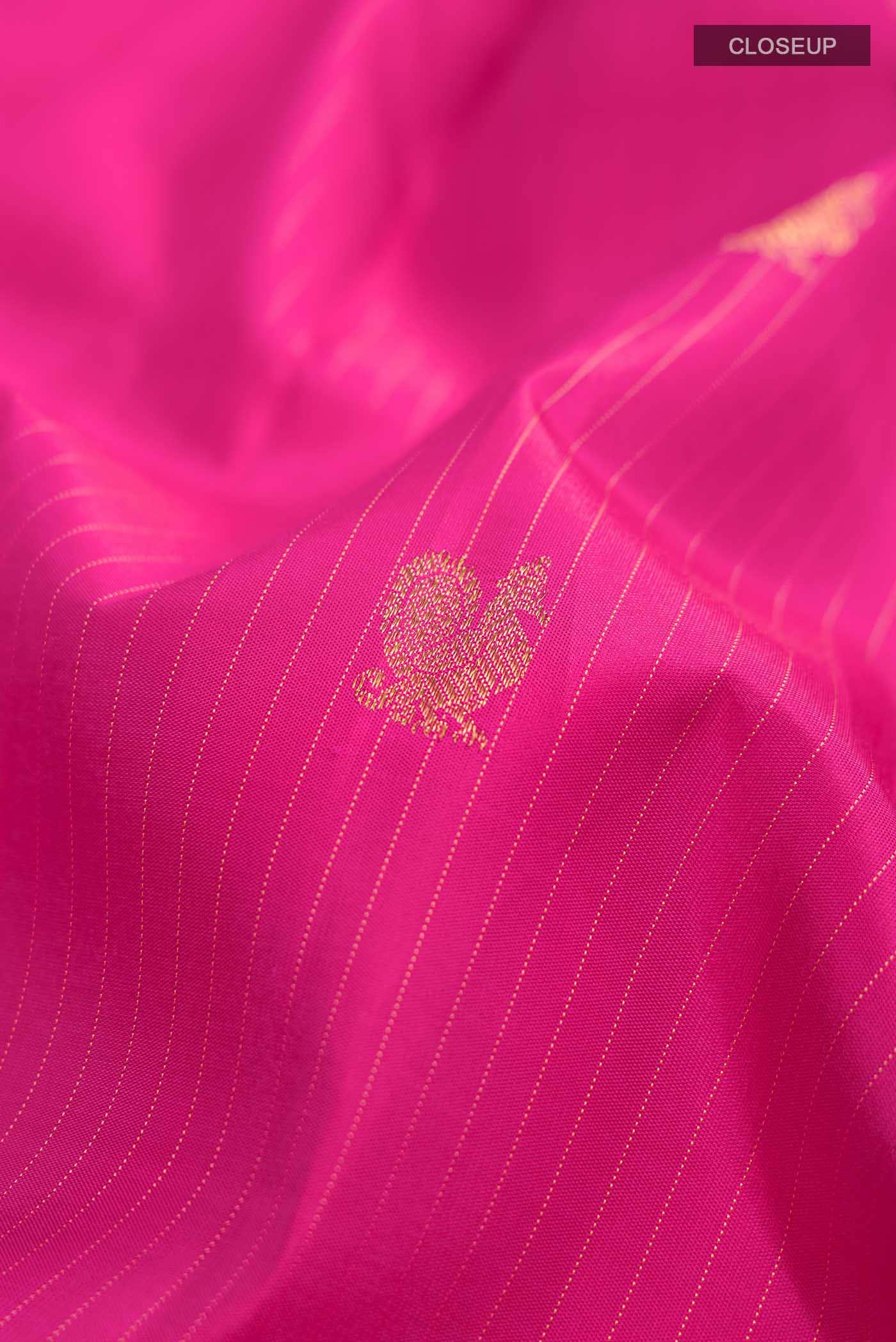 Pink Kanchipuram Silk Saree