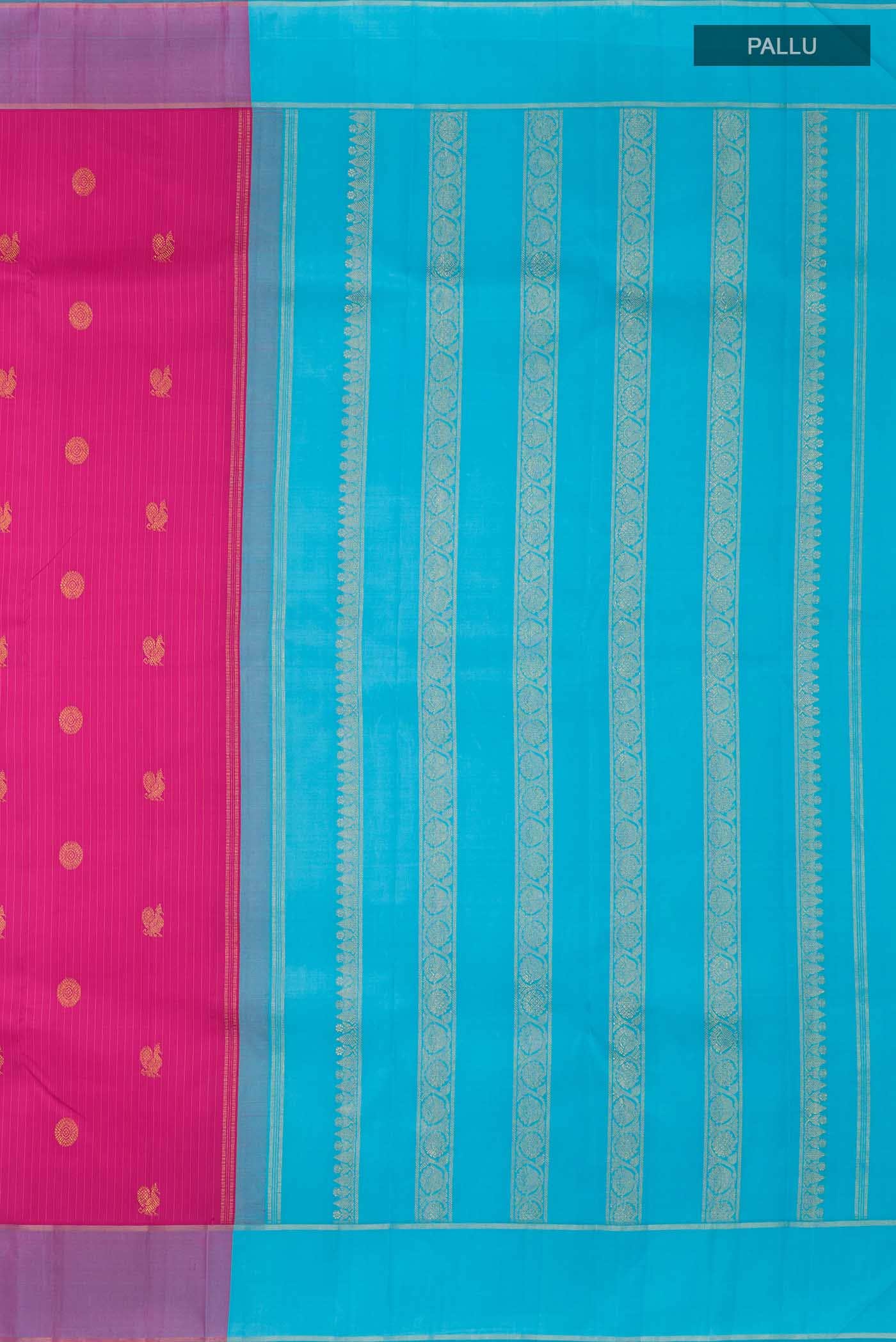 Pink Kanchipuram Silk Saree