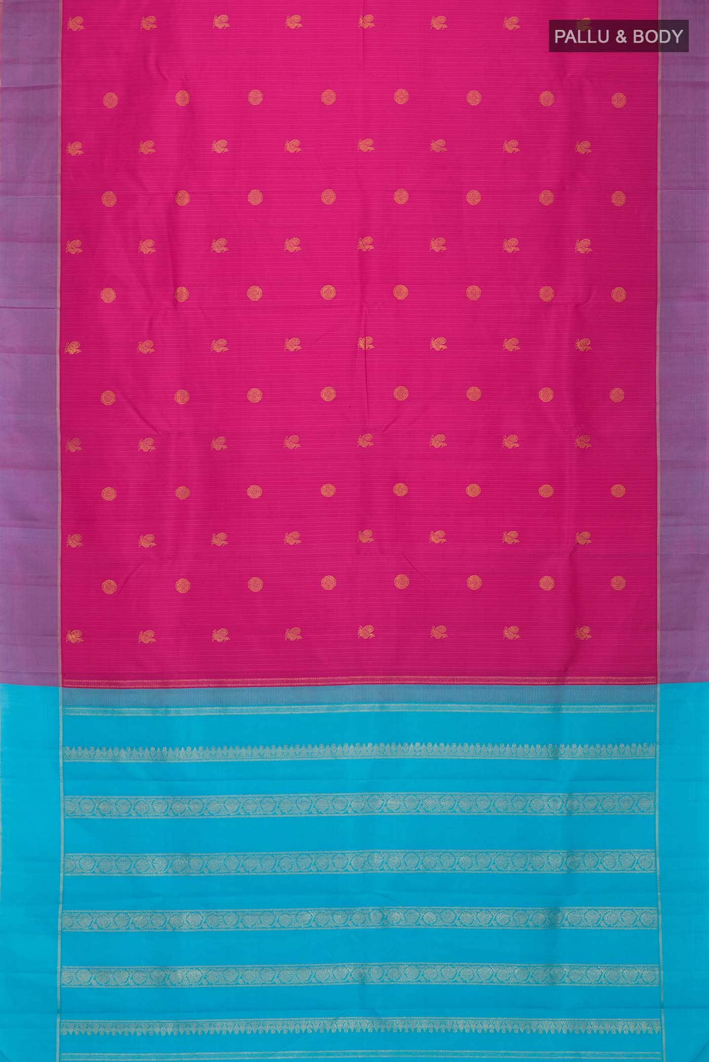 Pink Kanchipuram Silk Saree