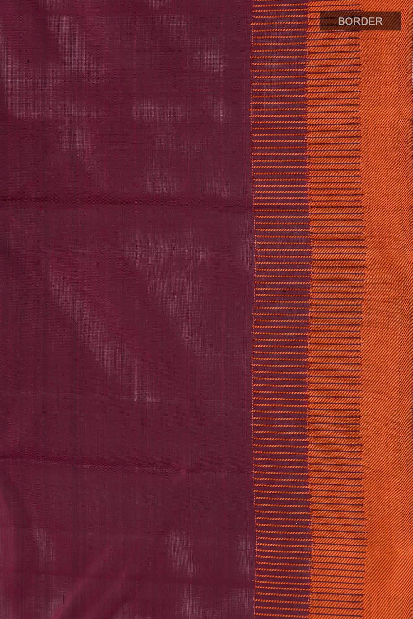 Maroon Kanchipuram Silk Saree