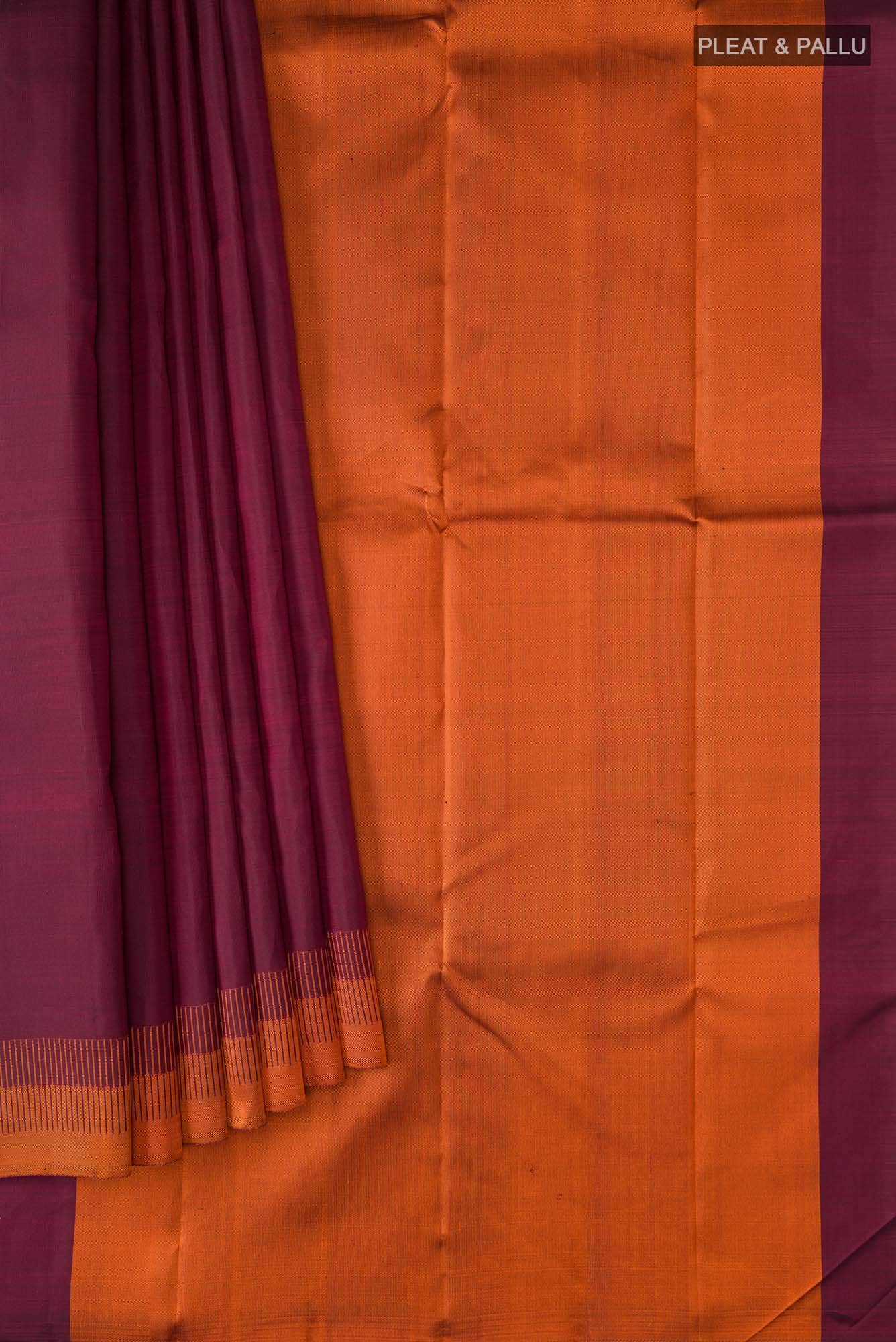 Maroon Kanchipuram Silk Saree