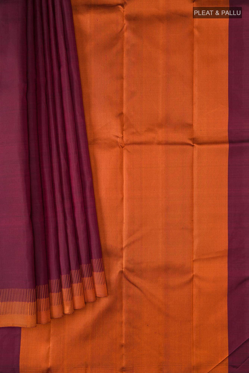 Maroon Kanchipuram Silk Saree