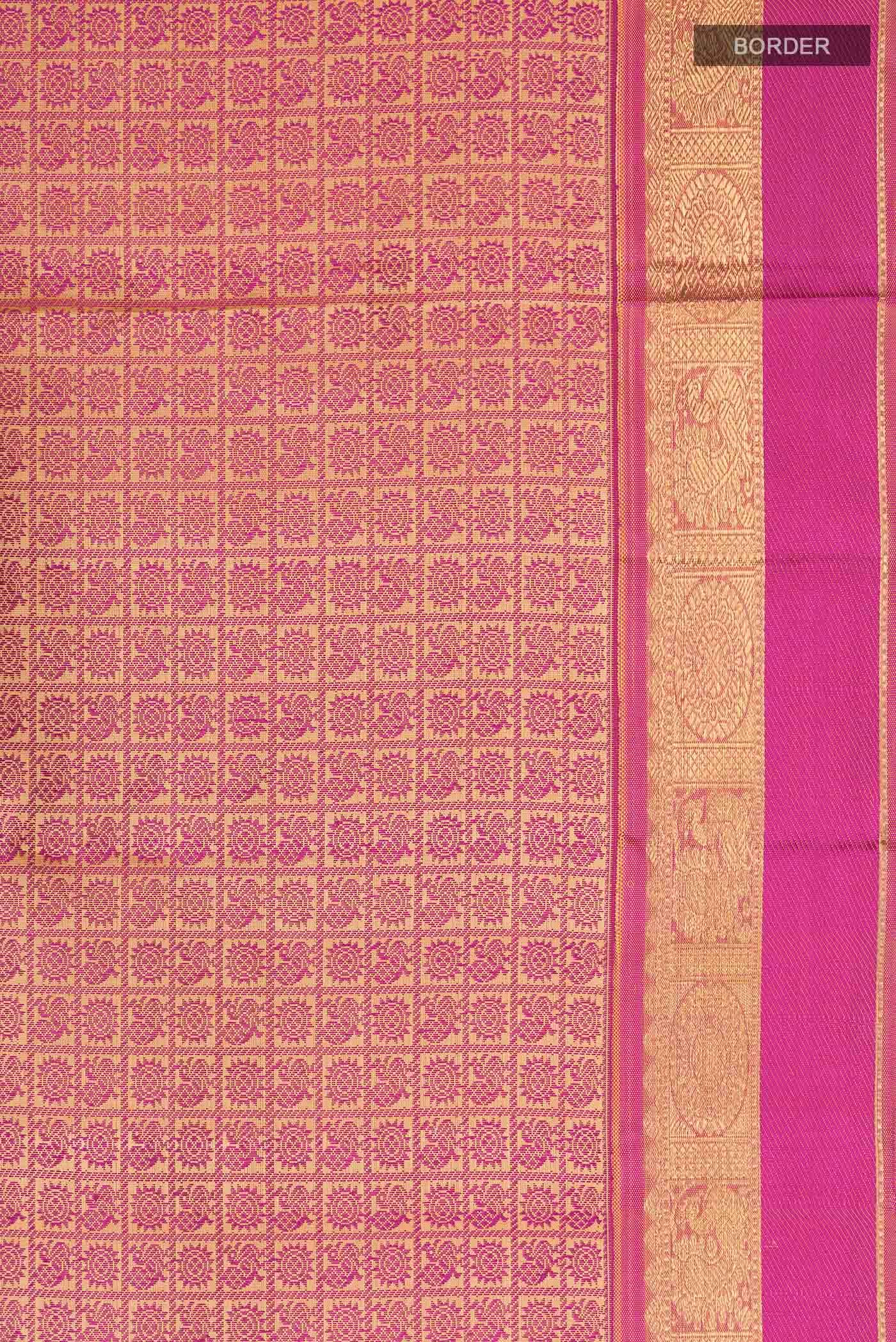 Magenta Kanchipuram Silk Saree