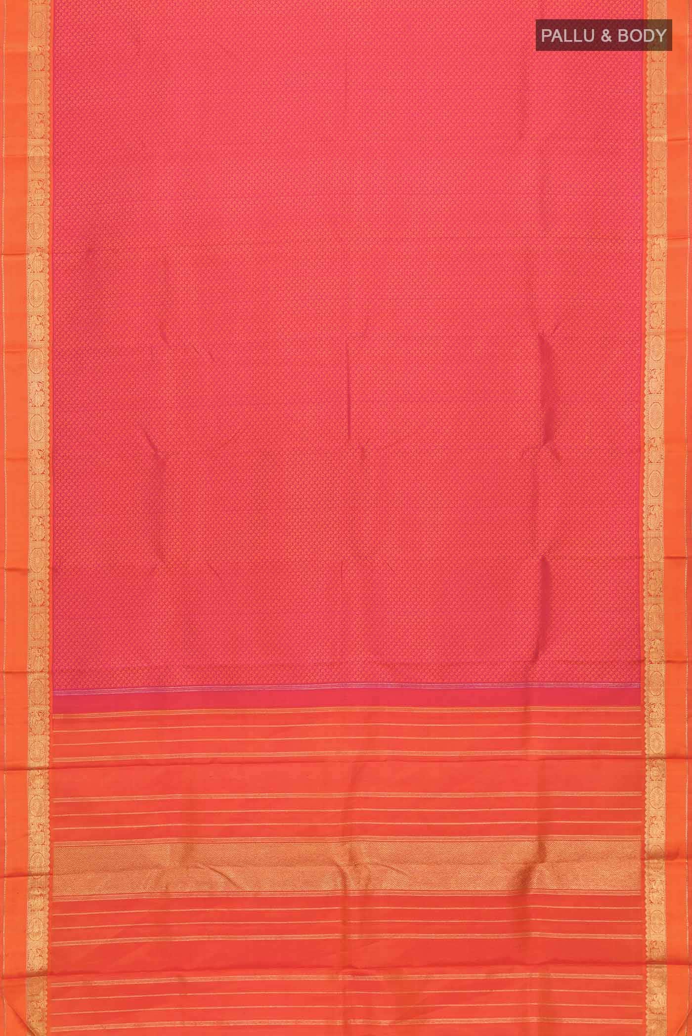 Pure Silk Pure Zari Multi Kanchipuram Saree
