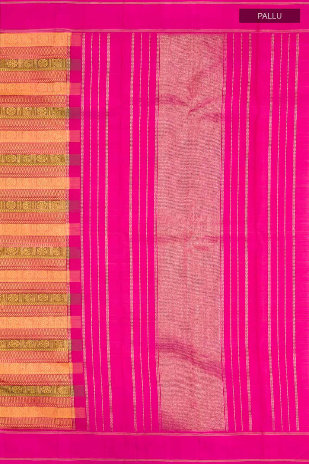 Pure Silk Pure Zari Multi Kanchipuram Saree