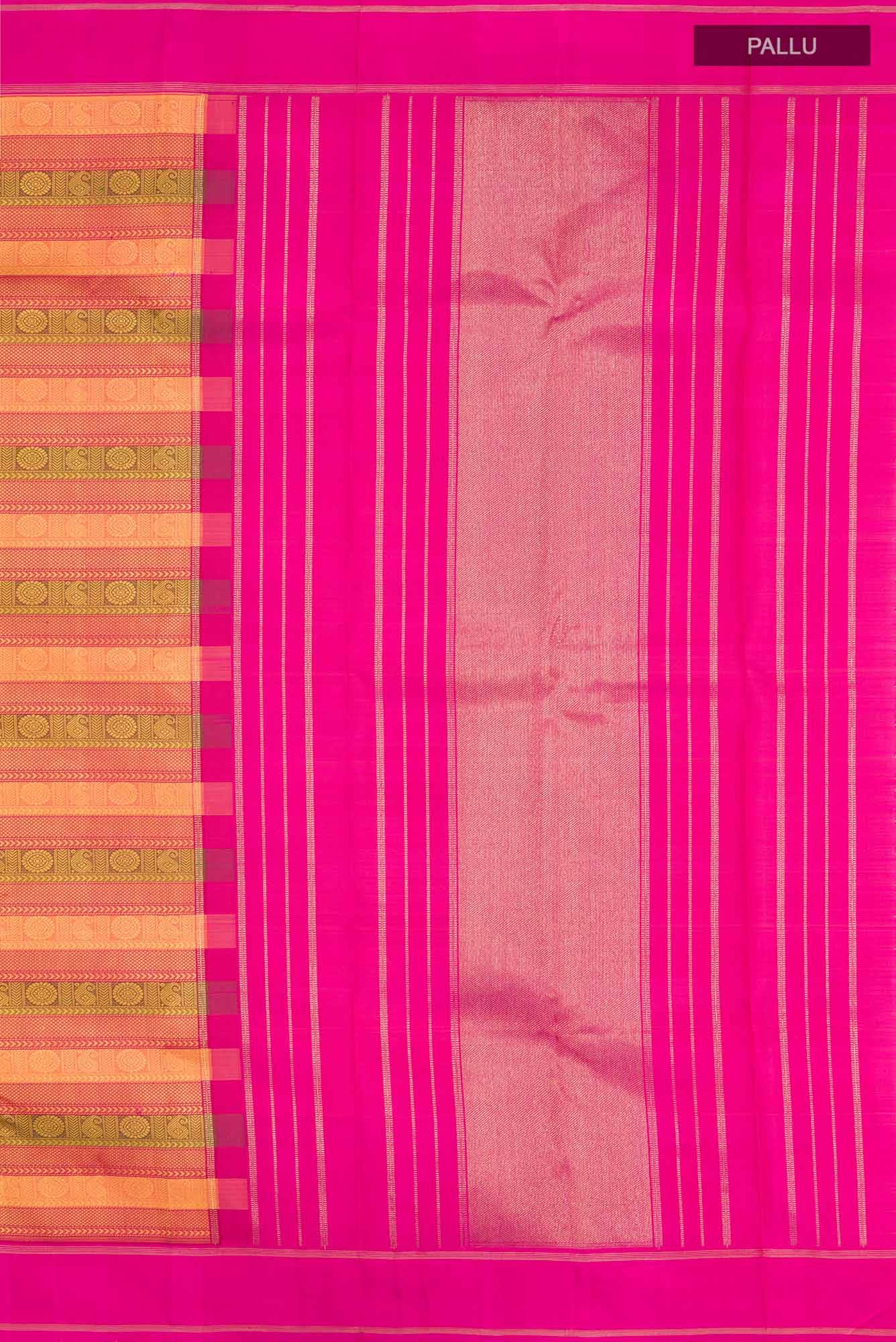 Pure Silk Pure Zari Multi Kanchipuram Saree