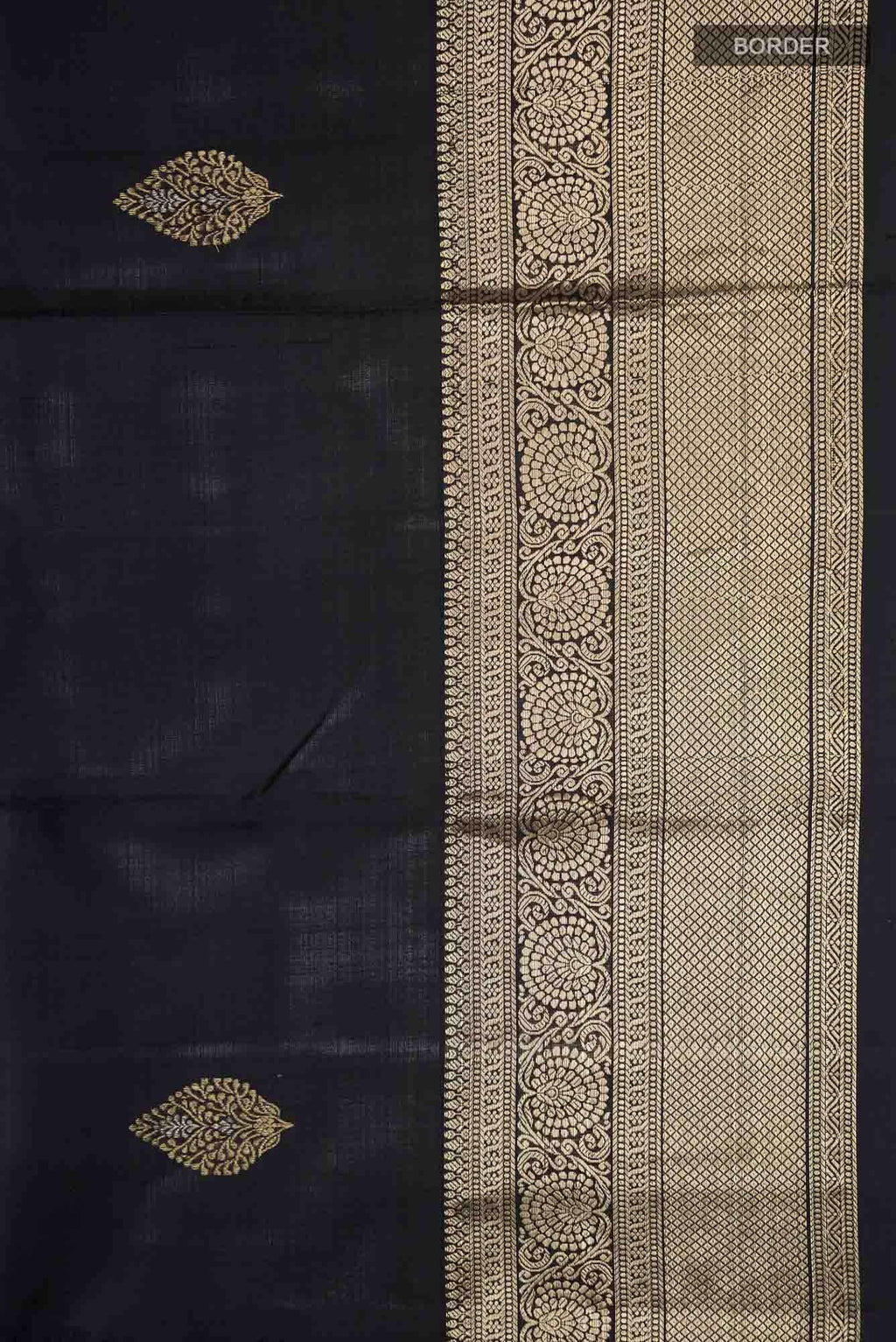 Black Kanchipuram Silk Saree