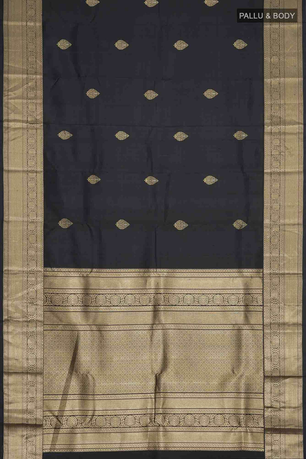Black Kanchipuram Silk Saree
