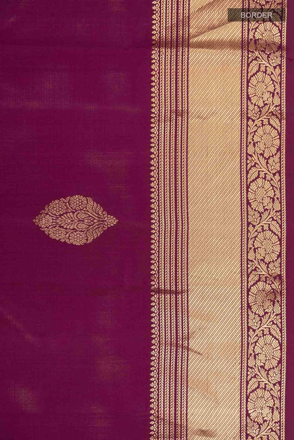 Burgundy Kanchipuram Silk Saree
