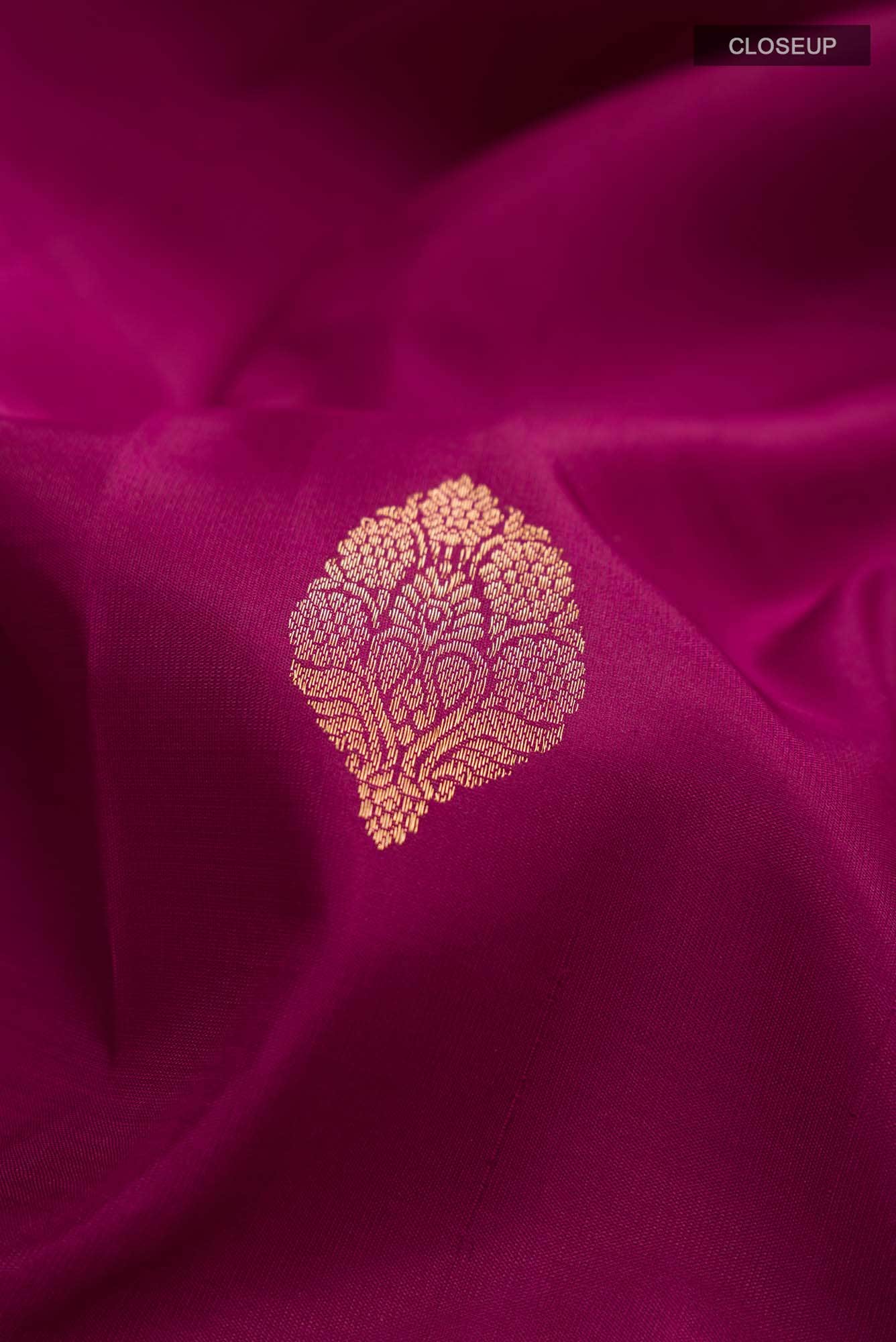 Burgundy Kanchipuram Silk Saree