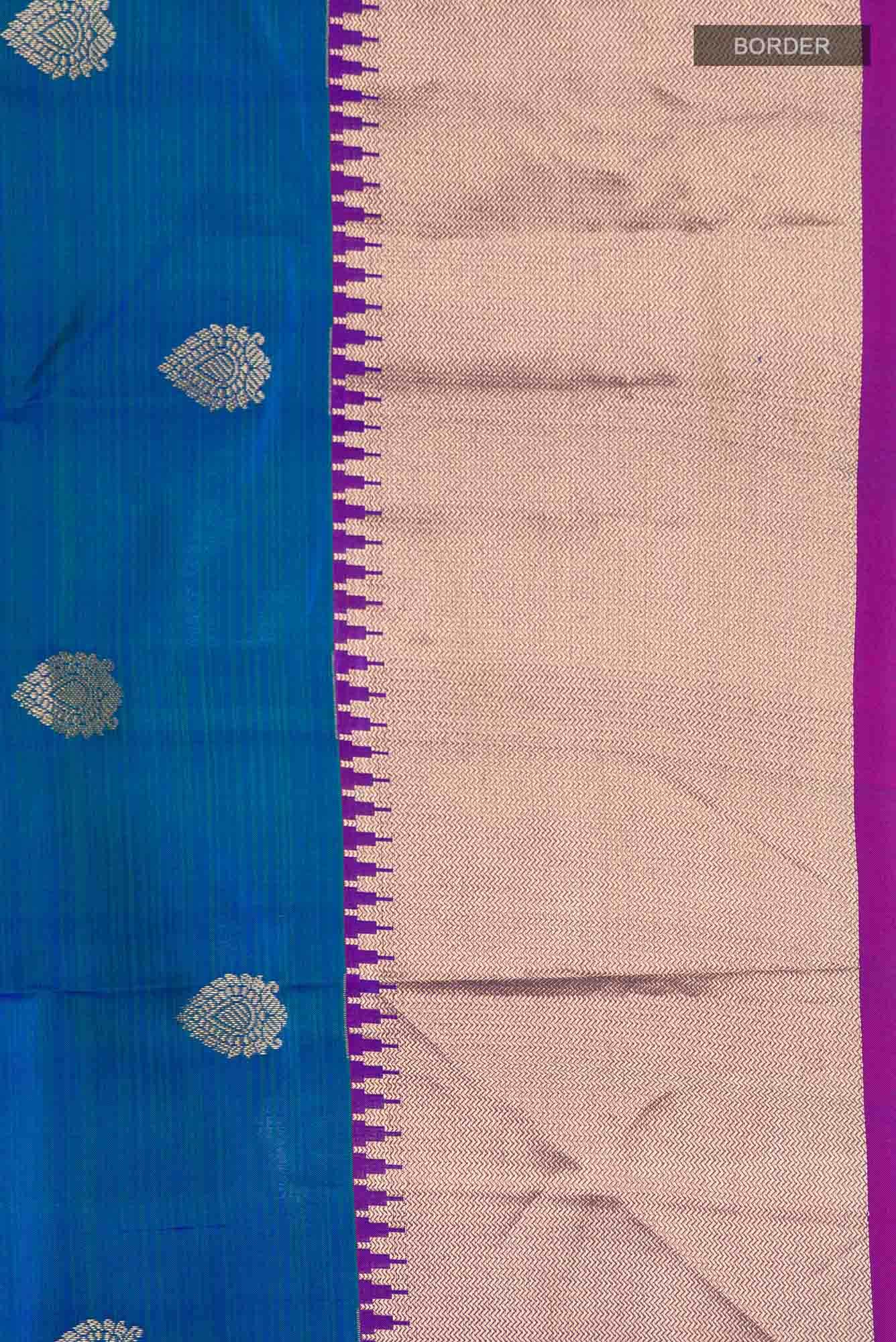 Blue Kanchipuram Silk Saree