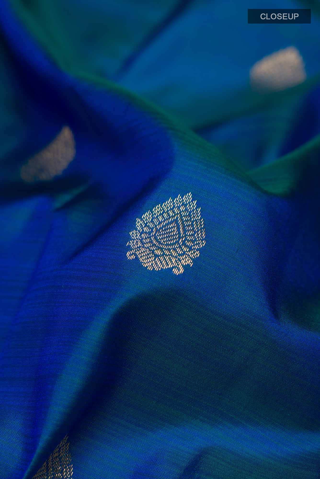 Blue Kanchipuram Silk Saree