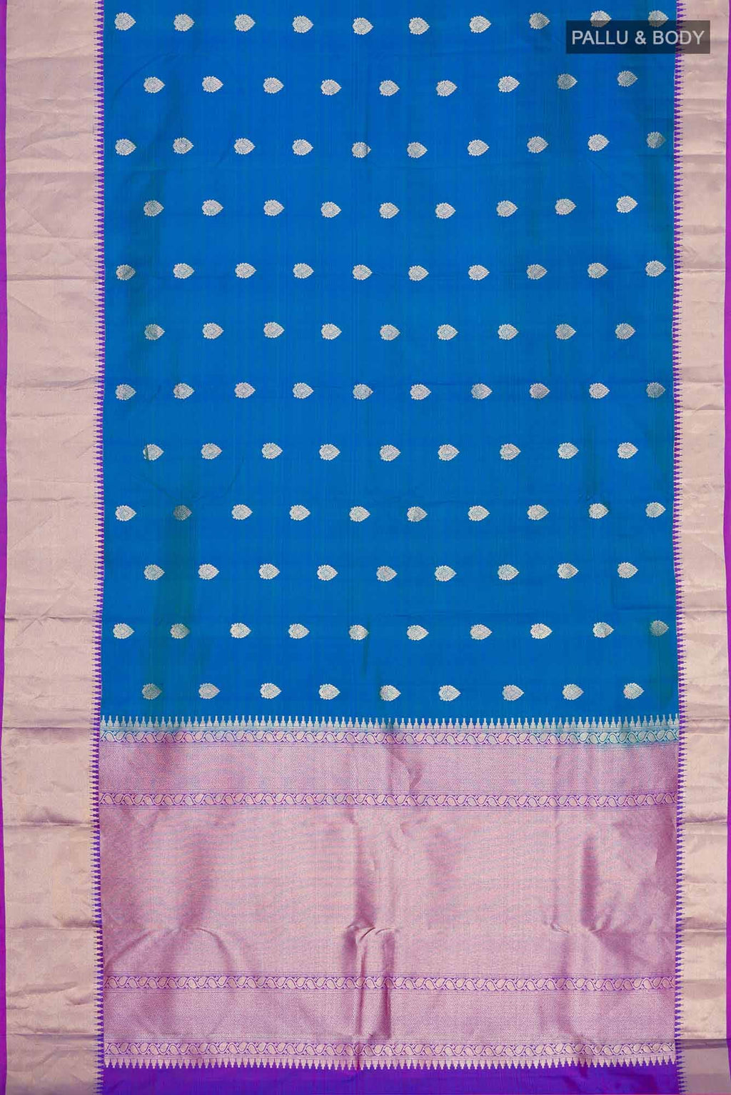 Blue Kanchipuram Silk Saree