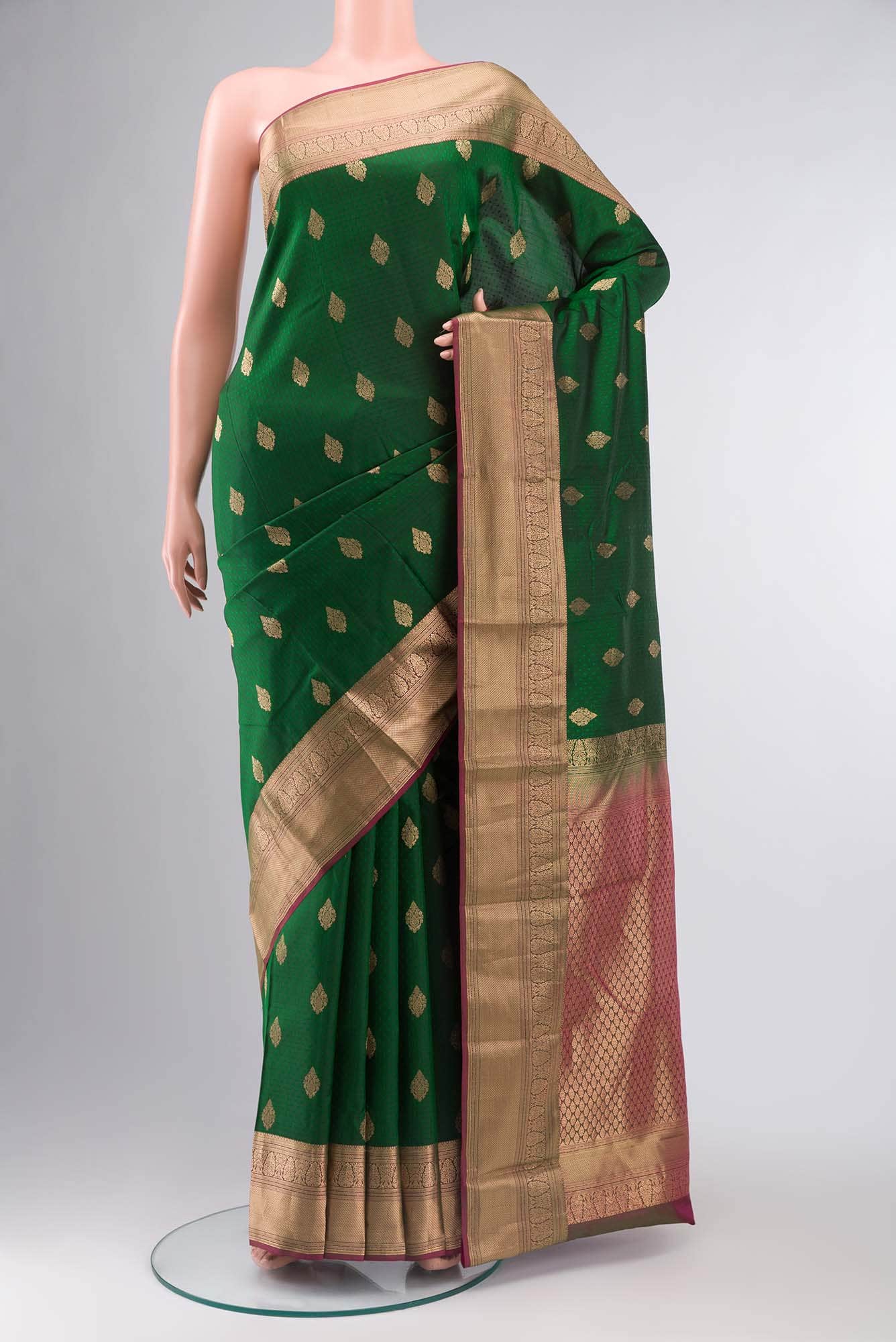 Green Kanchipuram Silk Saree