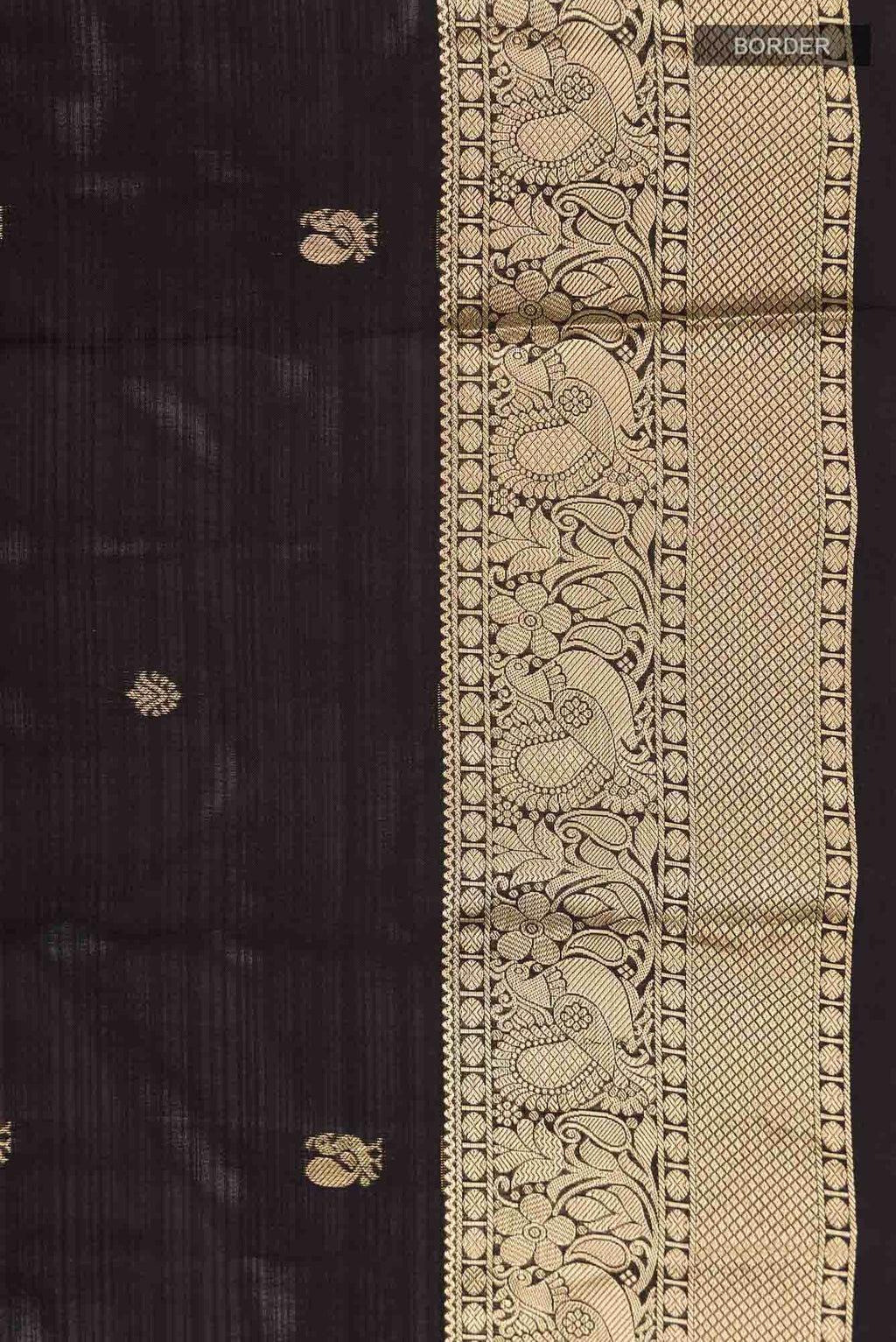 Black Kanchipuram Silk Saree
