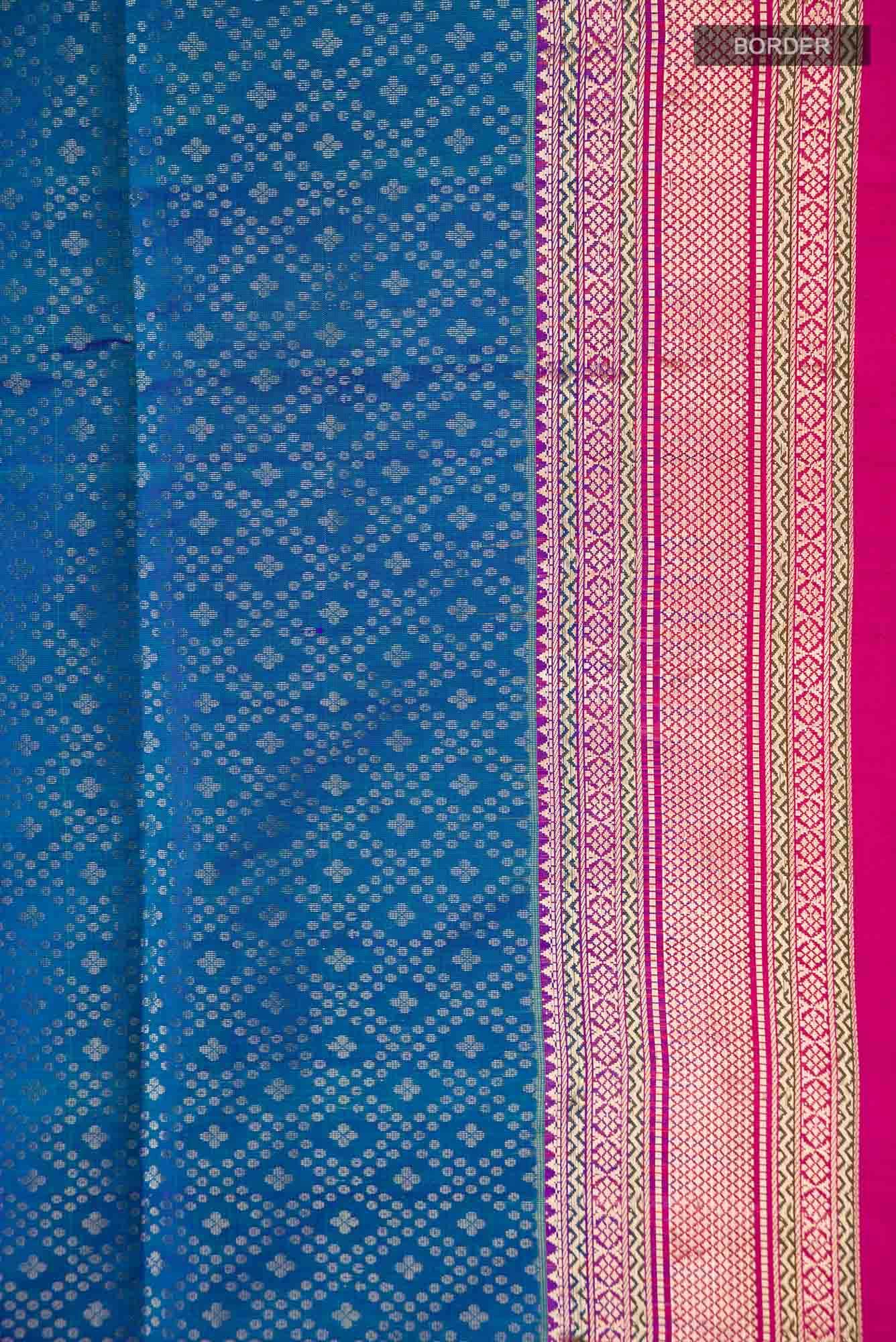 Blue Soft Silk Saree