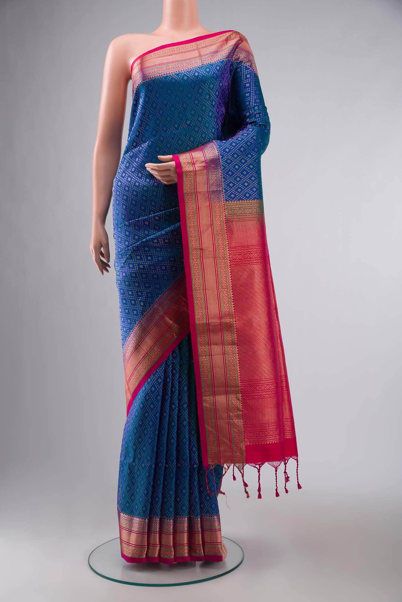 Blue Soft Silk Saree