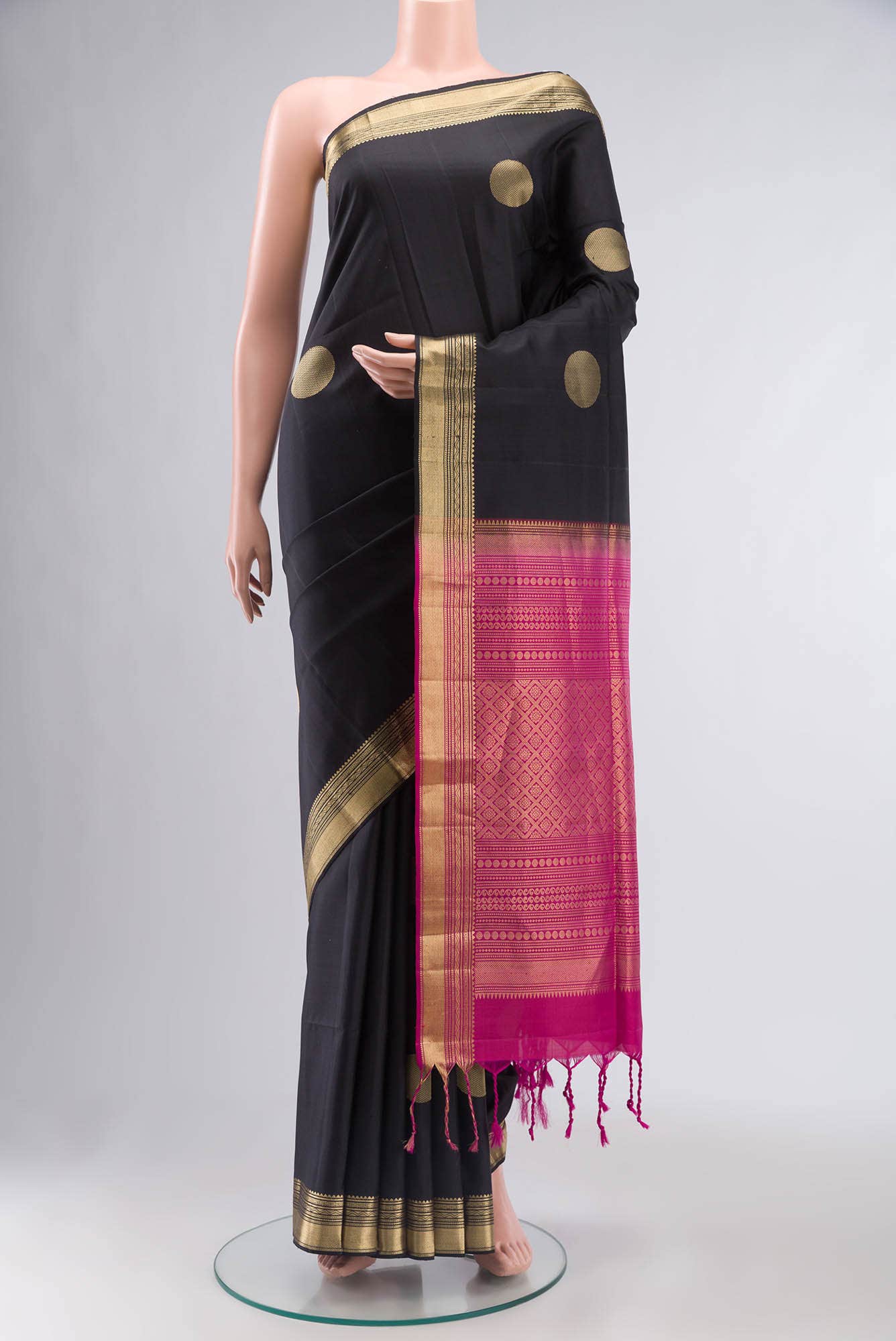 Black Soft Silk Saree