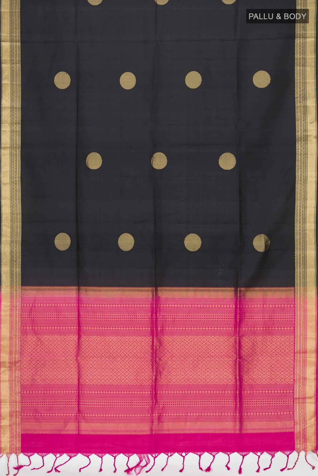 Black Soft Silk Saree
