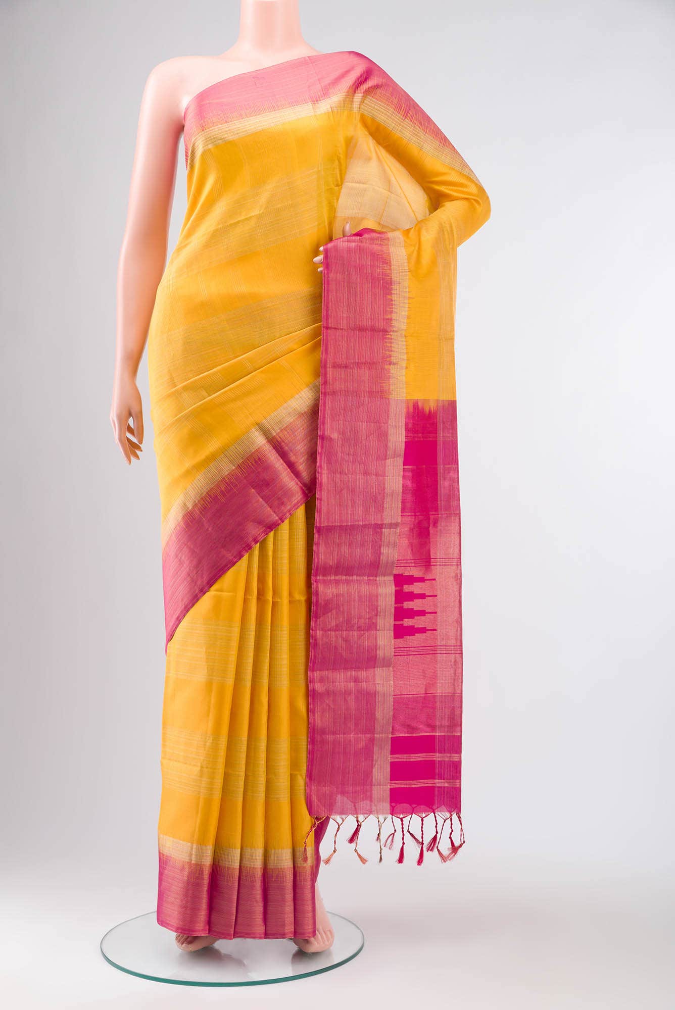 Yellow Soft Silk Saree