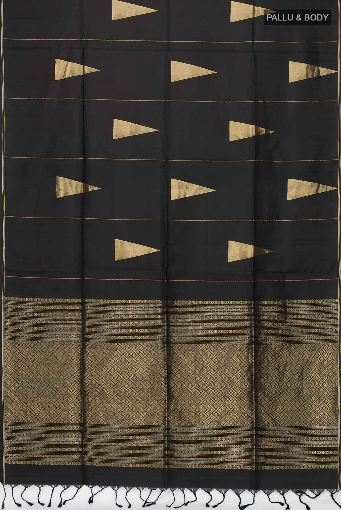 Black Soft Silk Saree