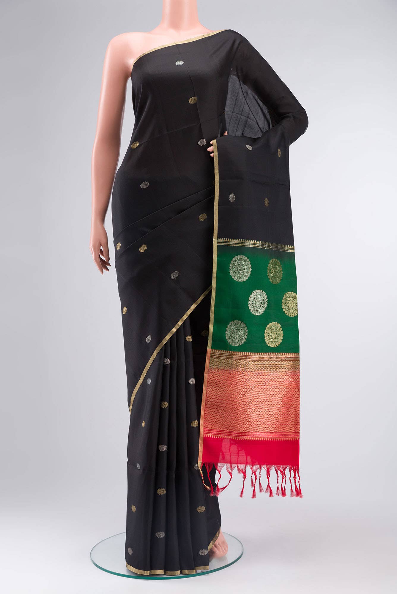 Black Soft Silk Saree