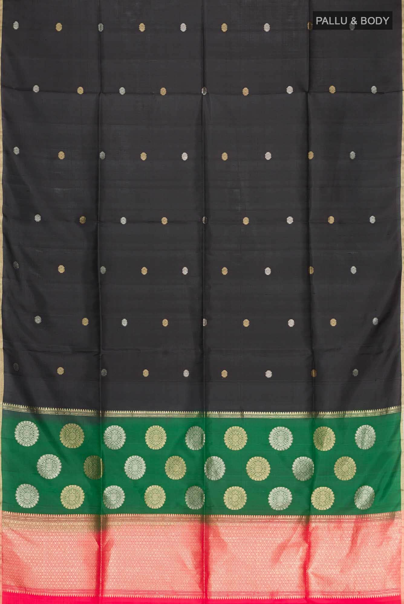 Black Soft Silk Saree