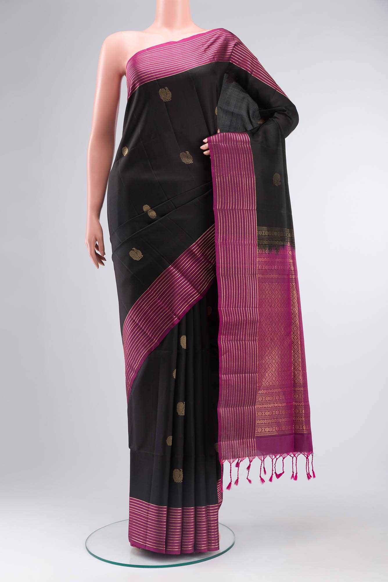 Black Soft Silk Saree