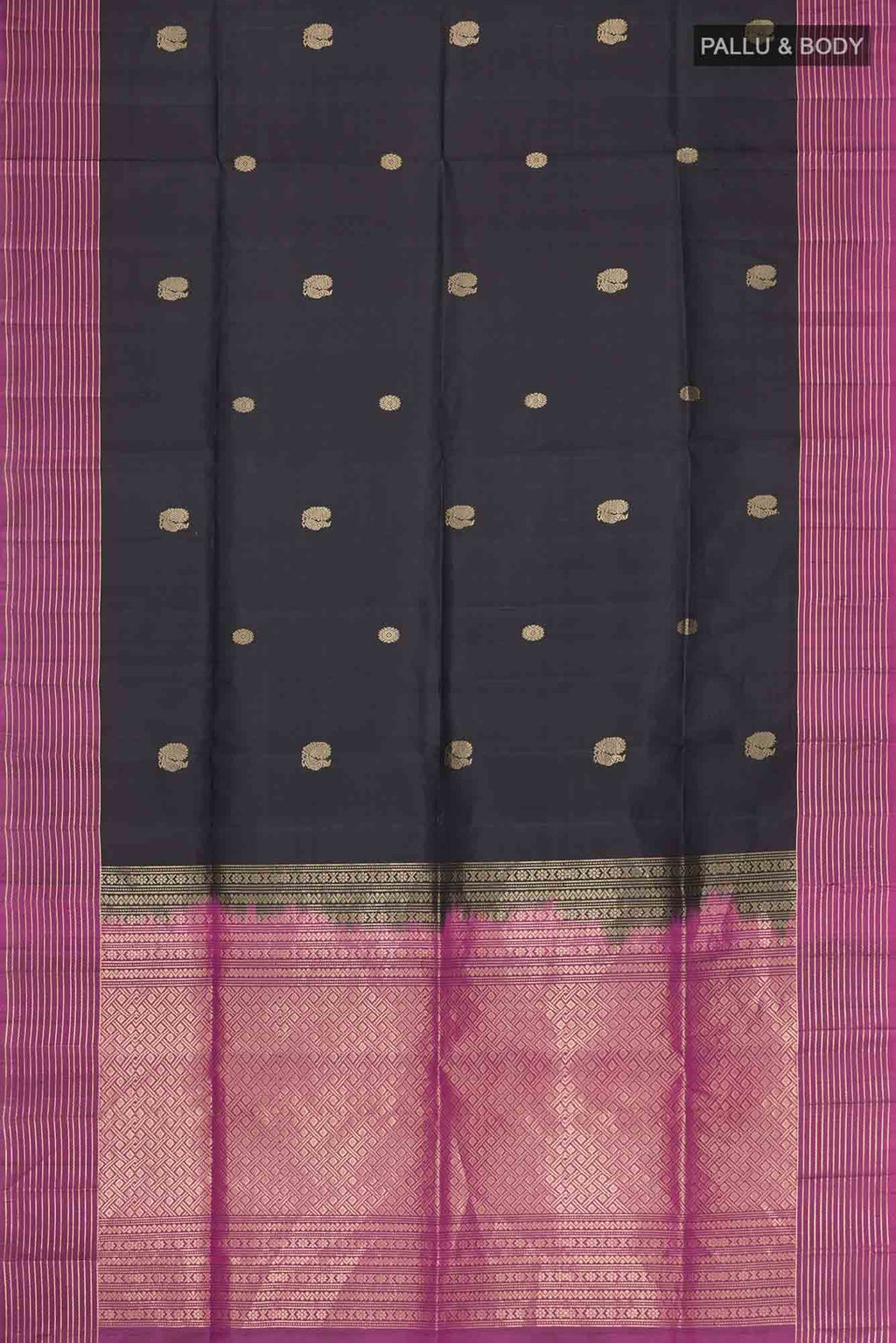 Black Soft Silk Saree