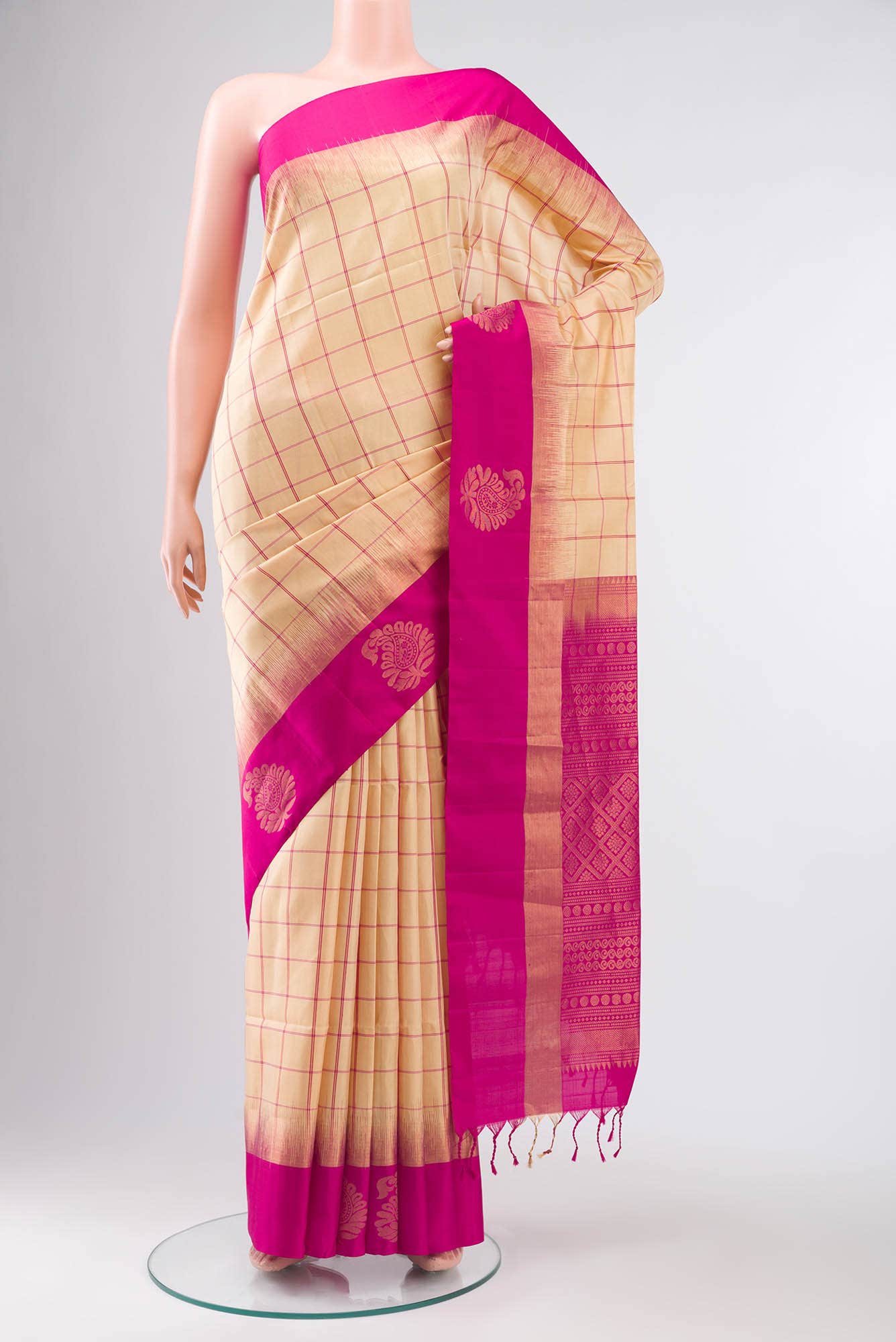 Sandal Soft Silk Saree