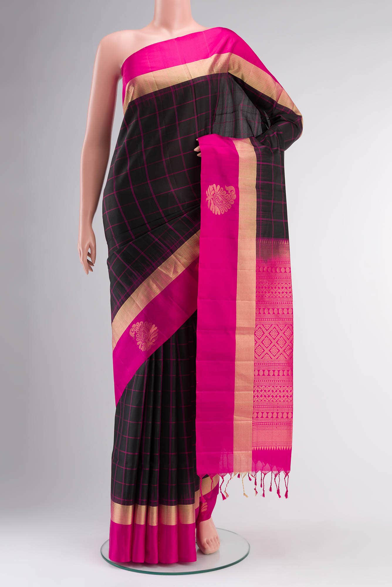 Black Soft Silk Saree