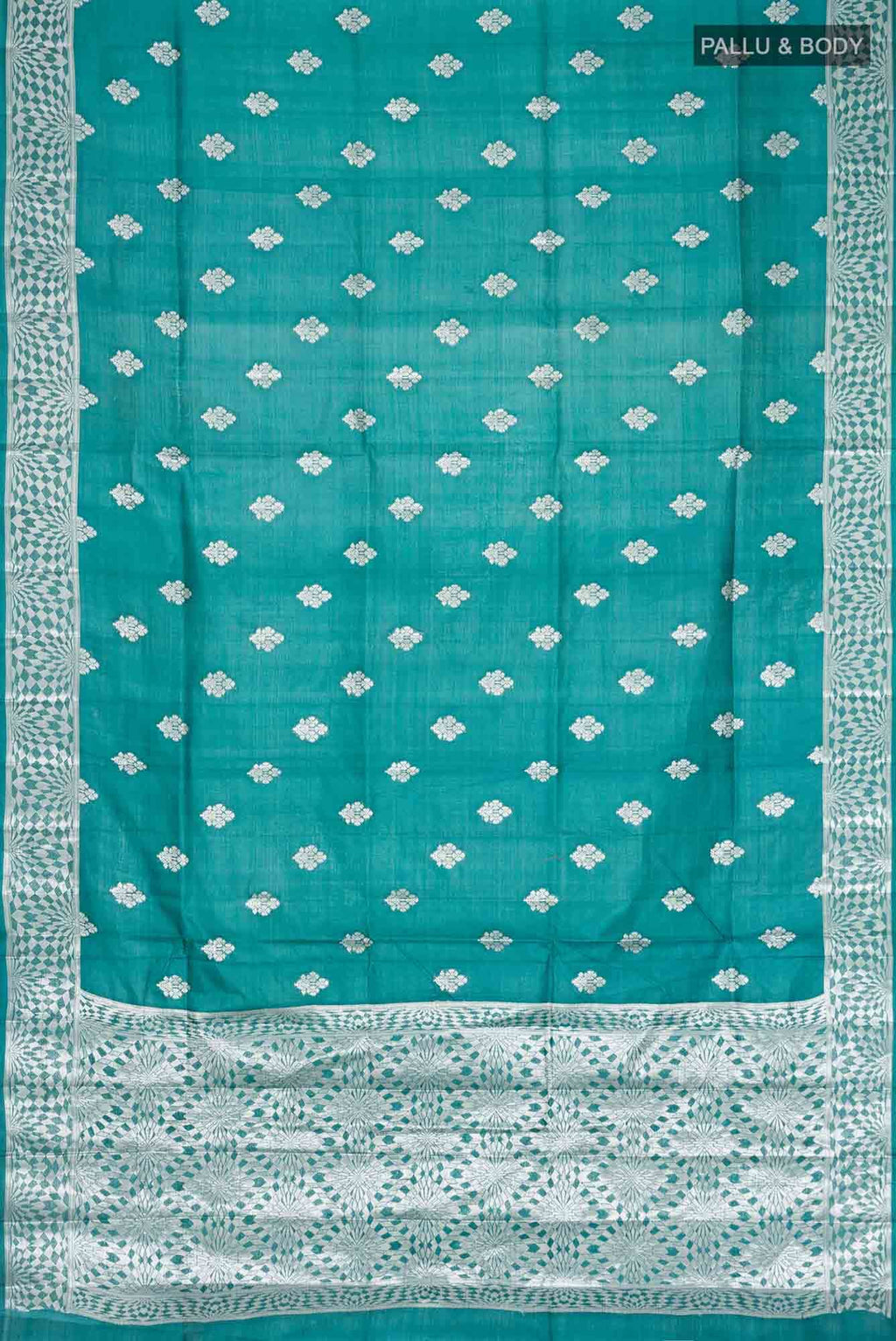 Green Banarasi Tussar Silk Saree