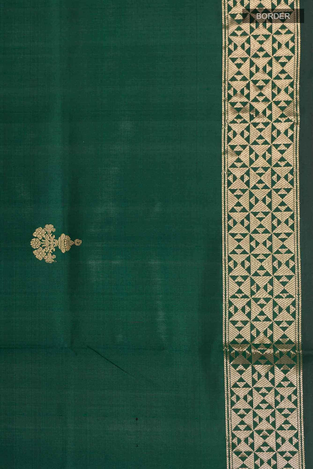 Green Banarasi Katan Silk Saree