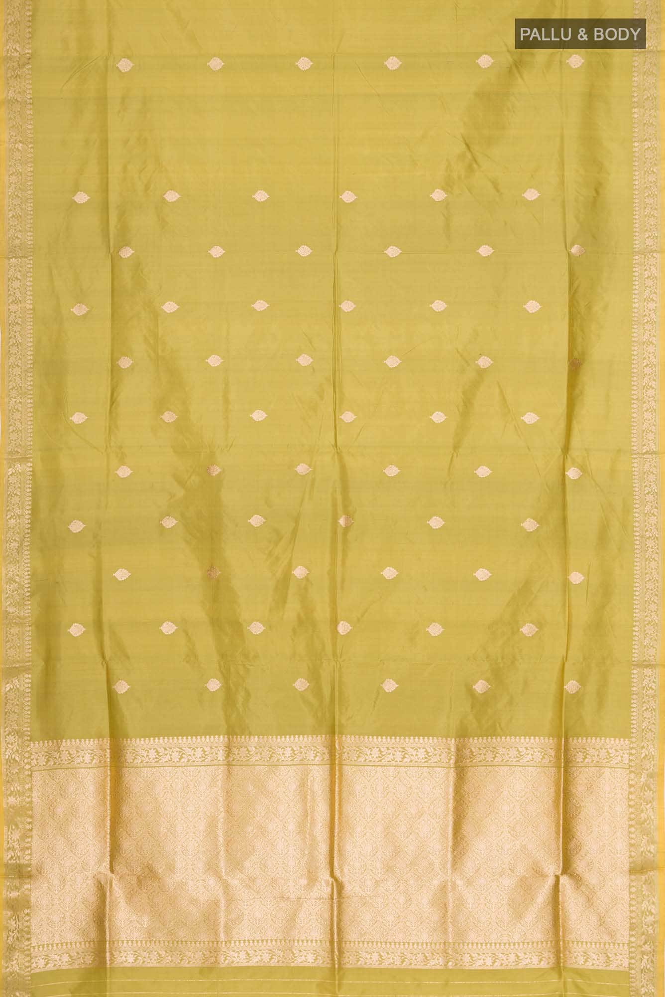 Green Banarasi Katan Silk Saree